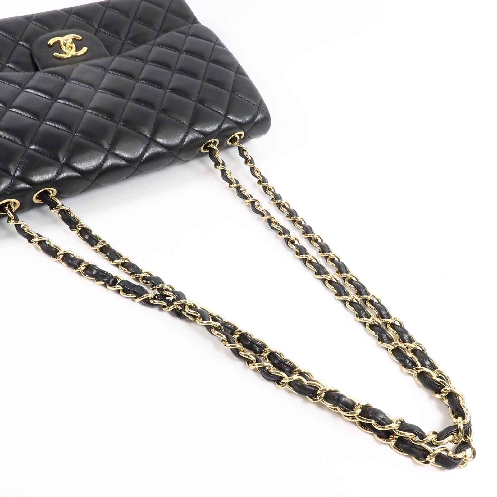 CHANEL 羊皮皮革Large Classic Single Flap Bag鏈帶肩背袋