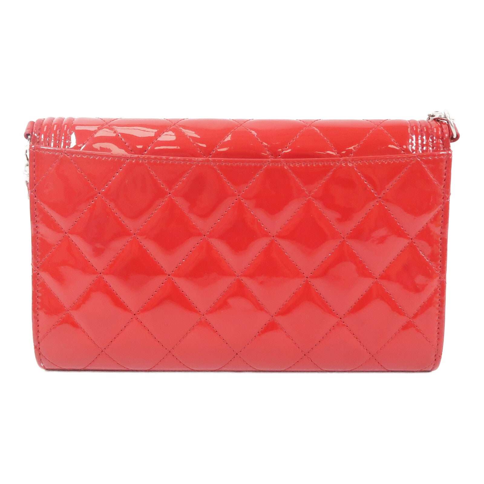 CHANEL 漆皮皮革Boy WOC Wallet On Chain鏈帶肩背袋