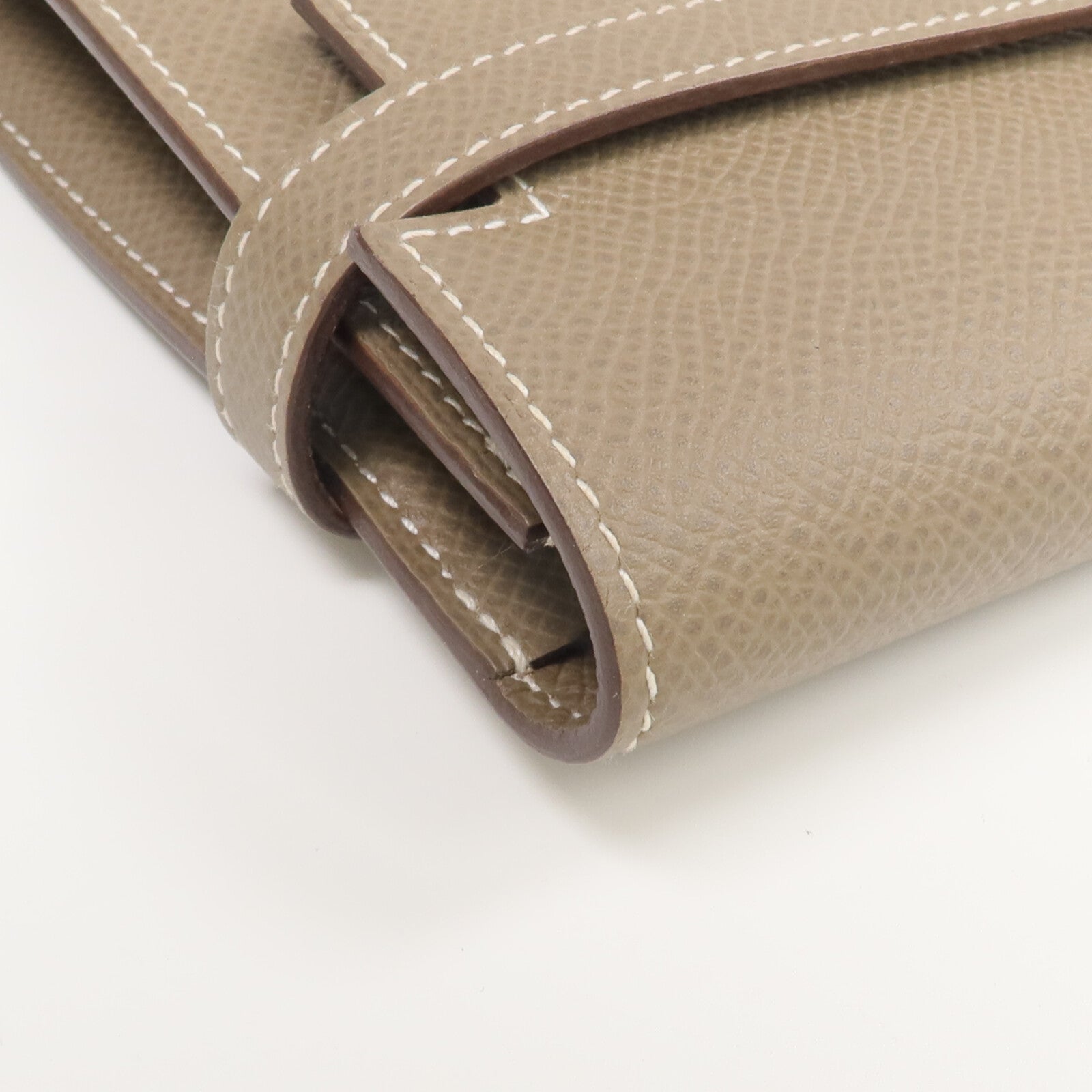 HERMES Epsom皮革Kelly Wallet長錢包Etoupe
