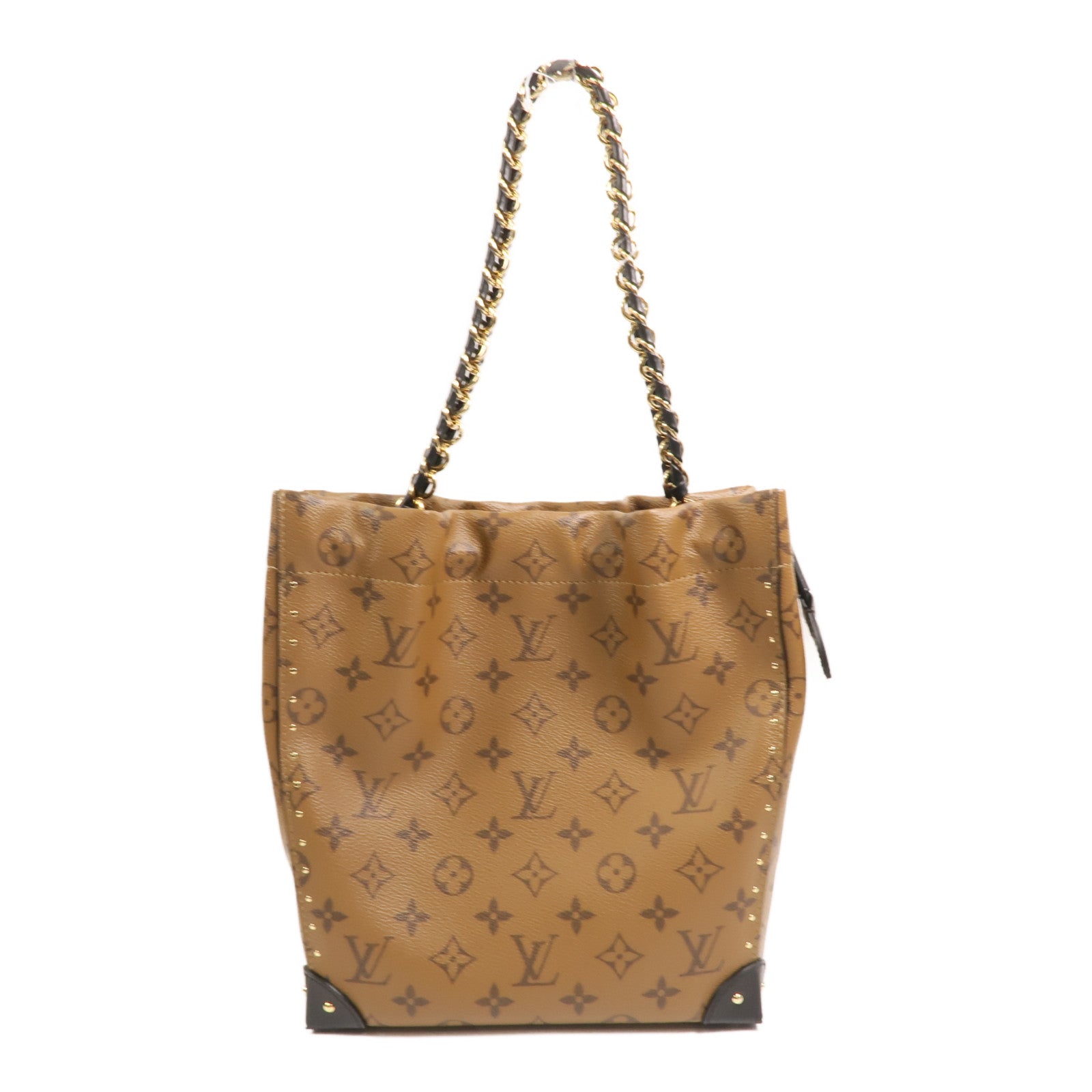 LOUIS VUITTON Monogram Reverse Noe Trunk PM手挽肩背兩用袋
