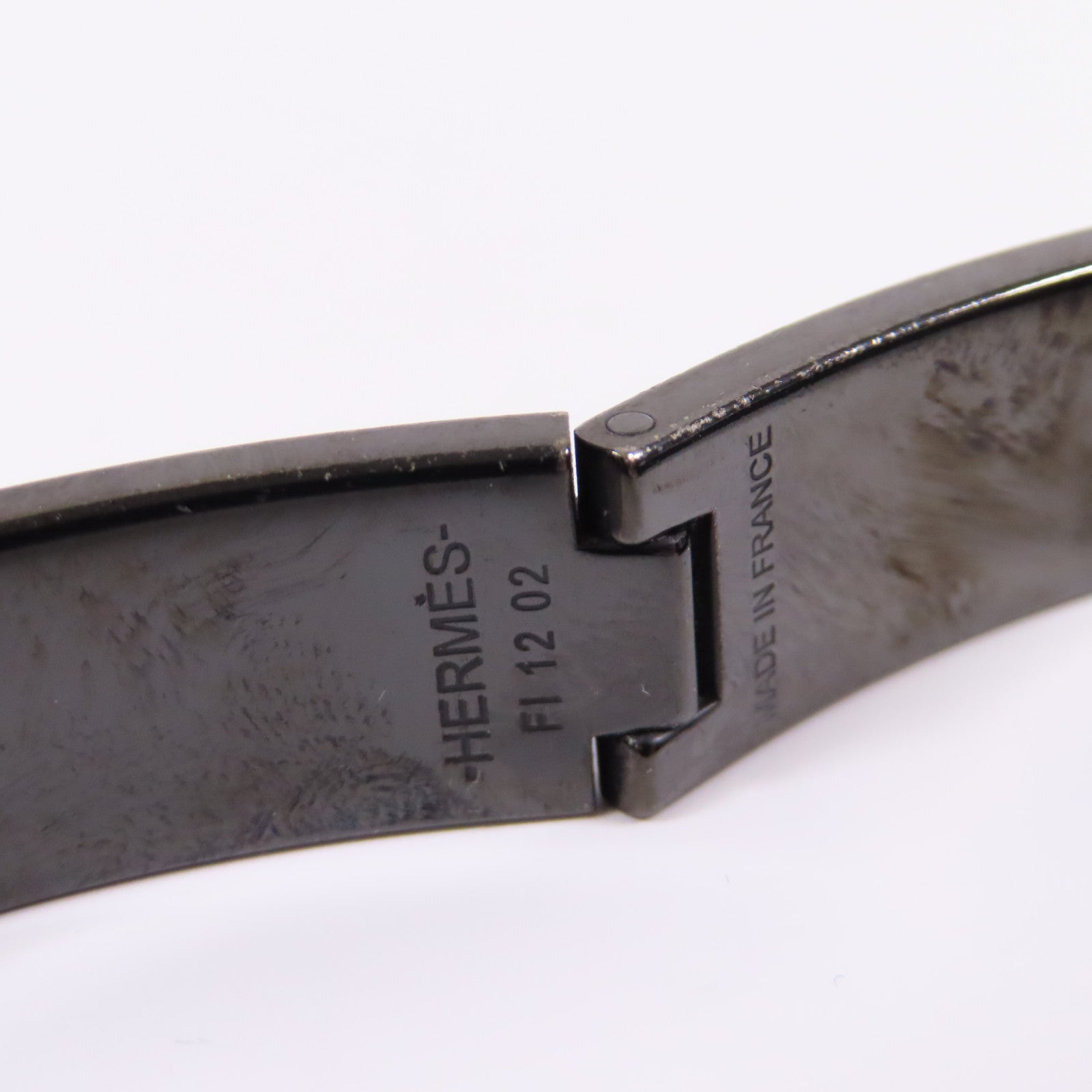 HERMES 金屬Clic-Clac H手鐲89 Noir經典黑
