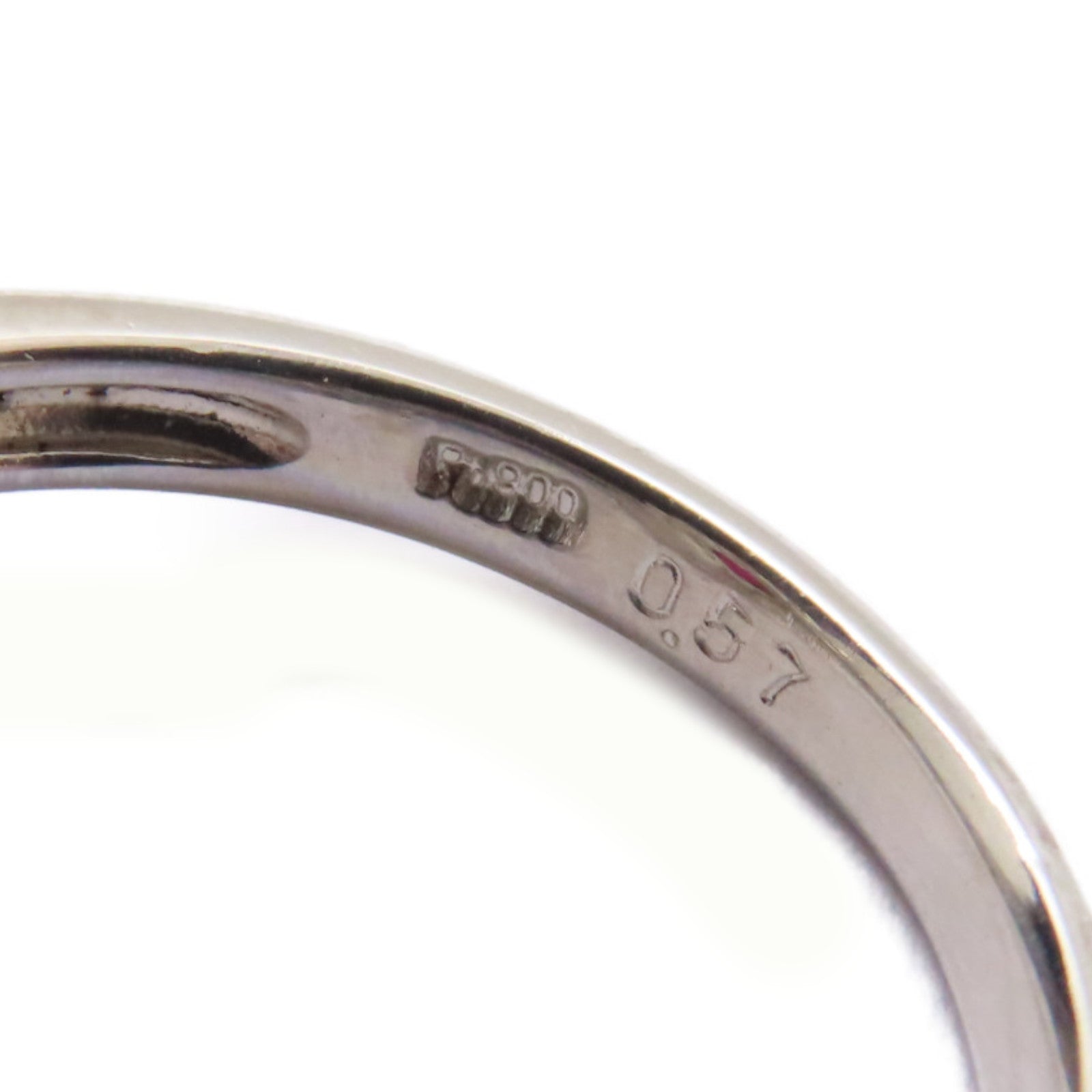 JEWELRY PT鉑金Ruby/Diamond Ring 0.57ct紅寶石/0.74ct鑽石戒指US#6.25