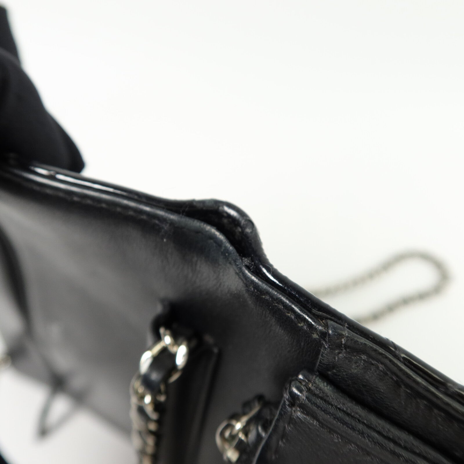 CHANEL 漆皮皮革Wallet On Chain Shoulder Bag鏈帶肩背袋