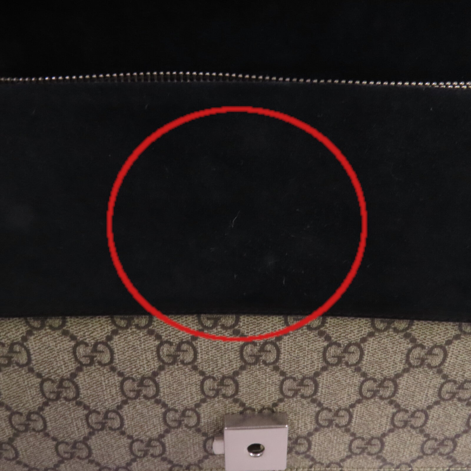 GUCCI 塗層帆布Dionysus銀扣鏈帶肩背袋