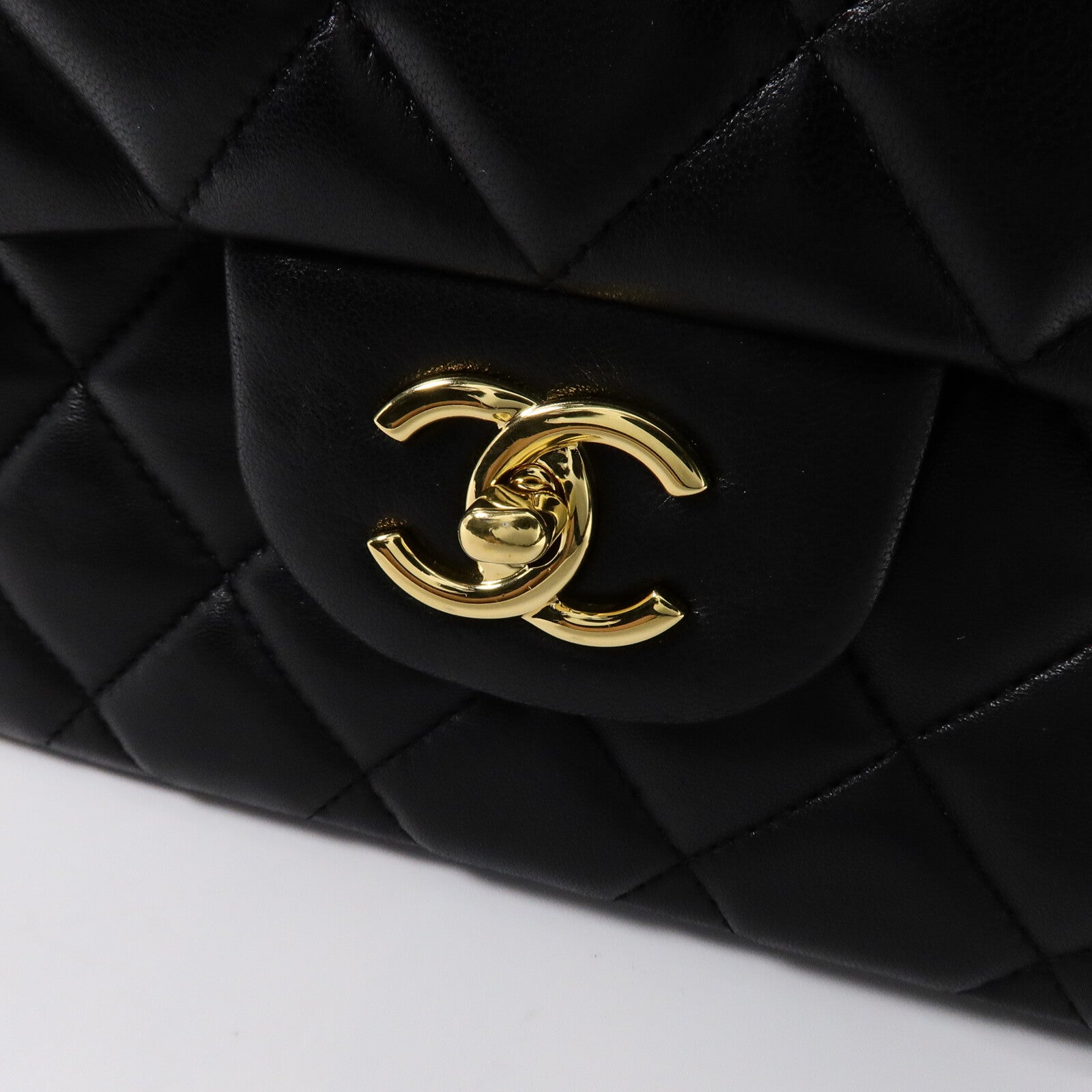 CHANEL 羊皮皮革Large Classic Single Flap Bag鏈帶肩背袋