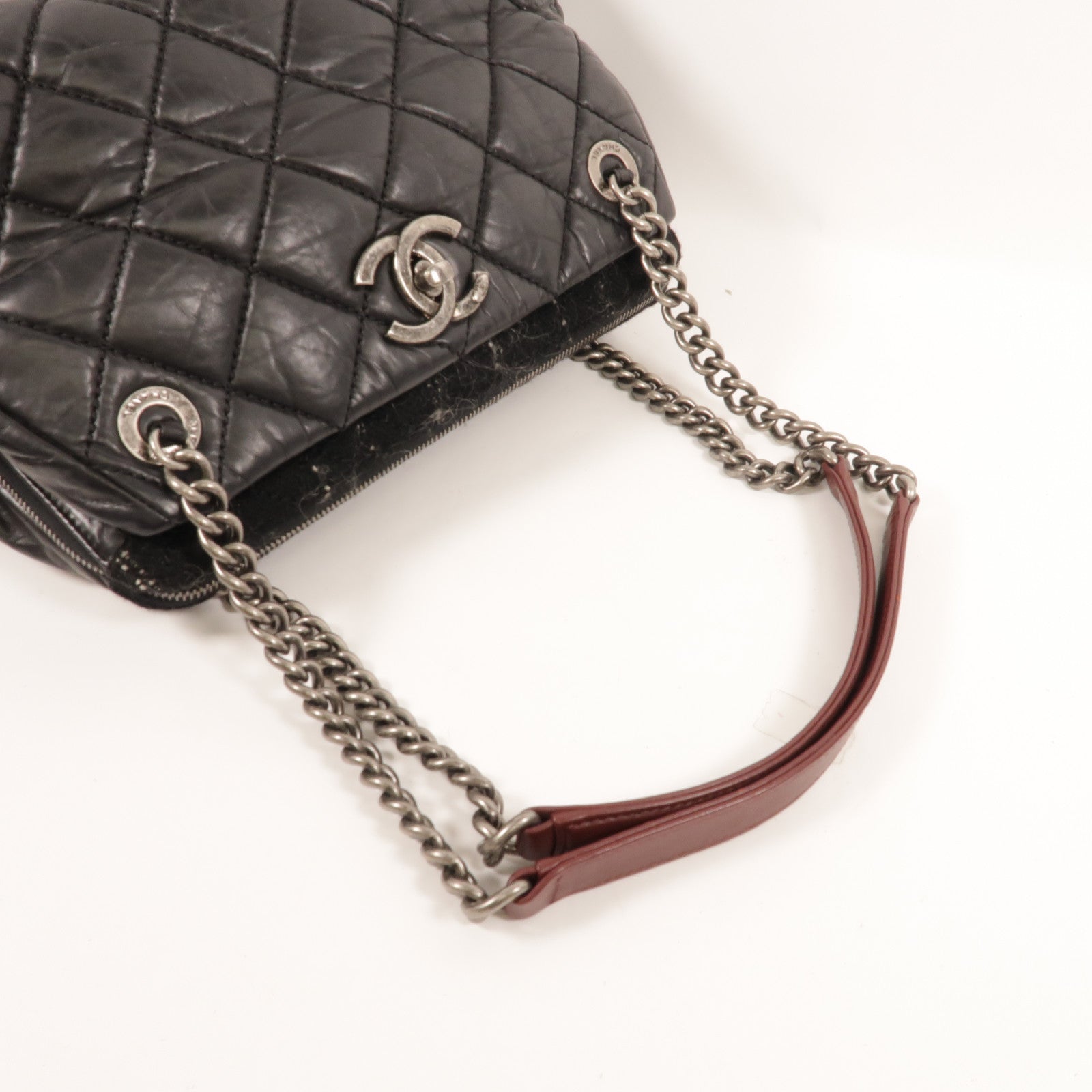 CHANEL 牛皮皮革Chain Shoulder肩背袋
