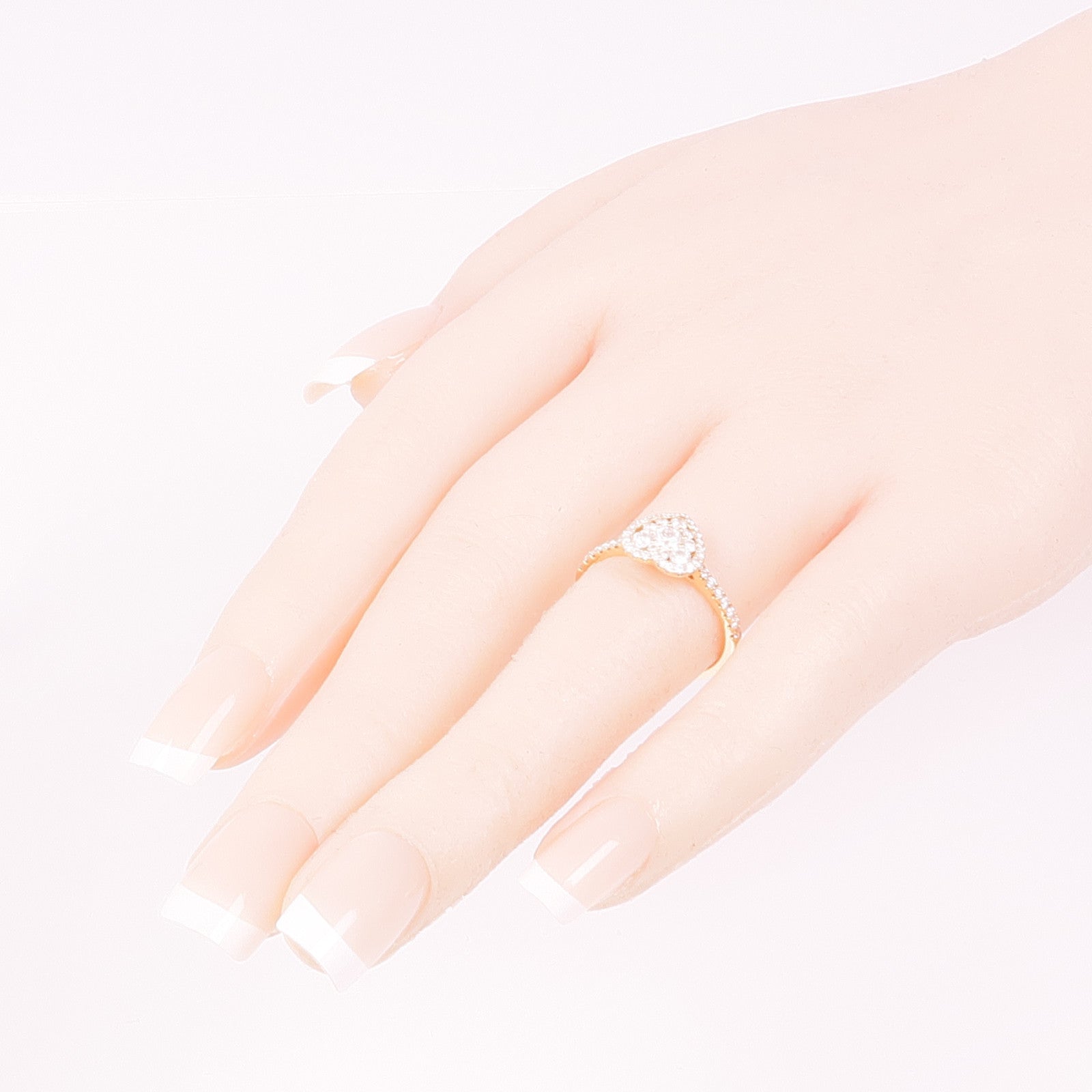 JEWELRY 18K玫瑰金Diamond Ring鑽石戒指US＃6.5