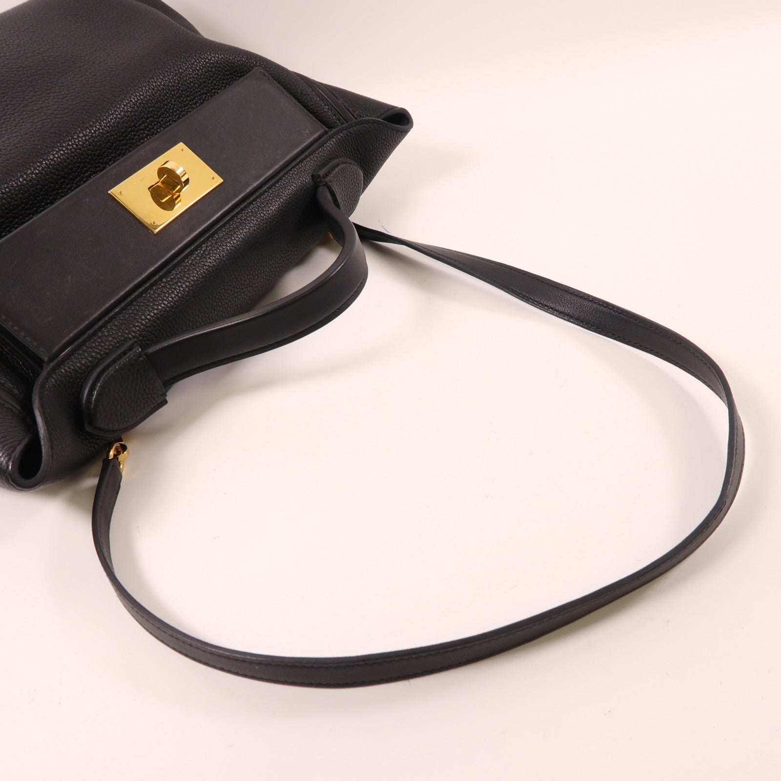 HERMES Clemence皮革24/24 29CM金扣手挽肩背兩用袋