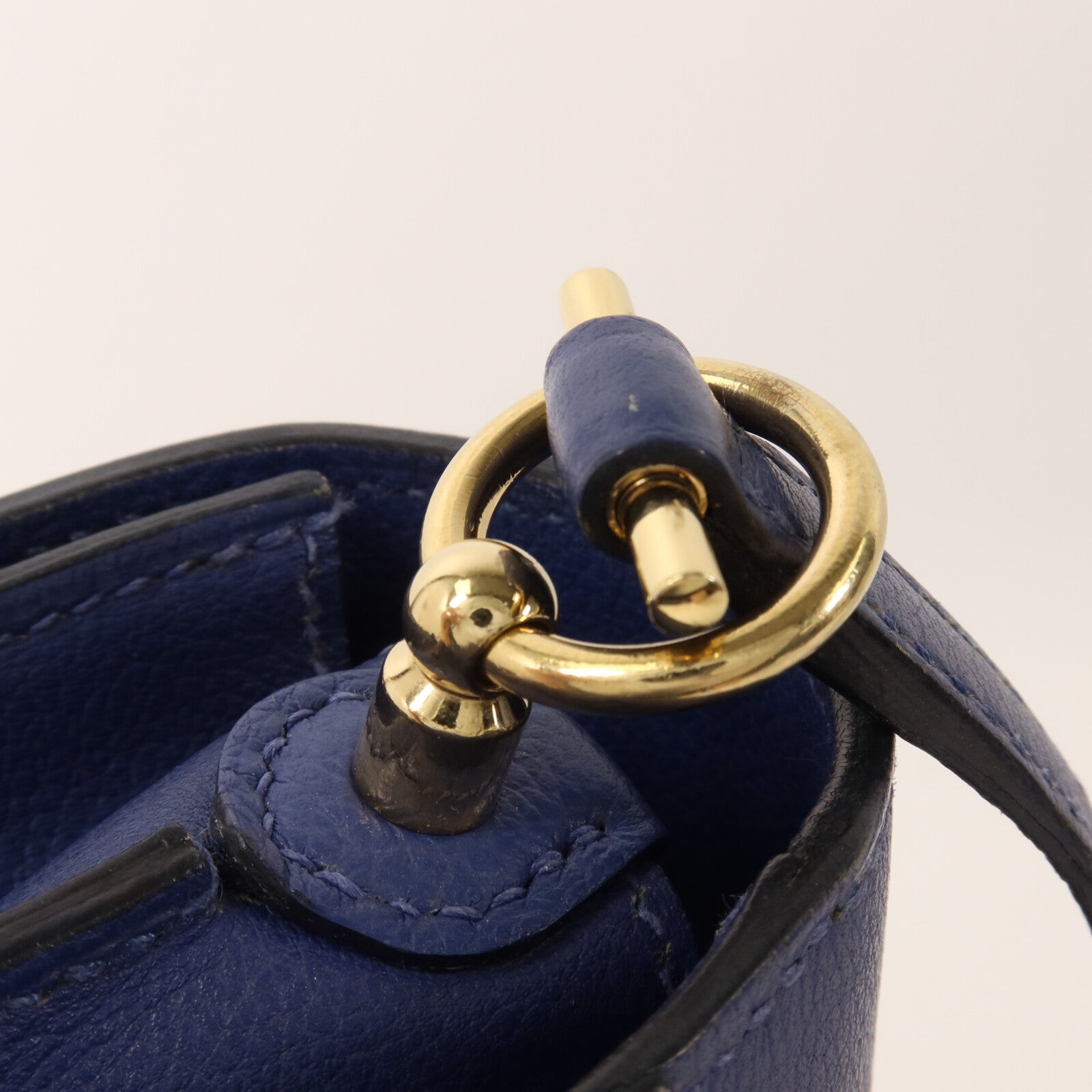 HERMES Evercolor皮革Roulis Mini肩背袋Bleu Agate