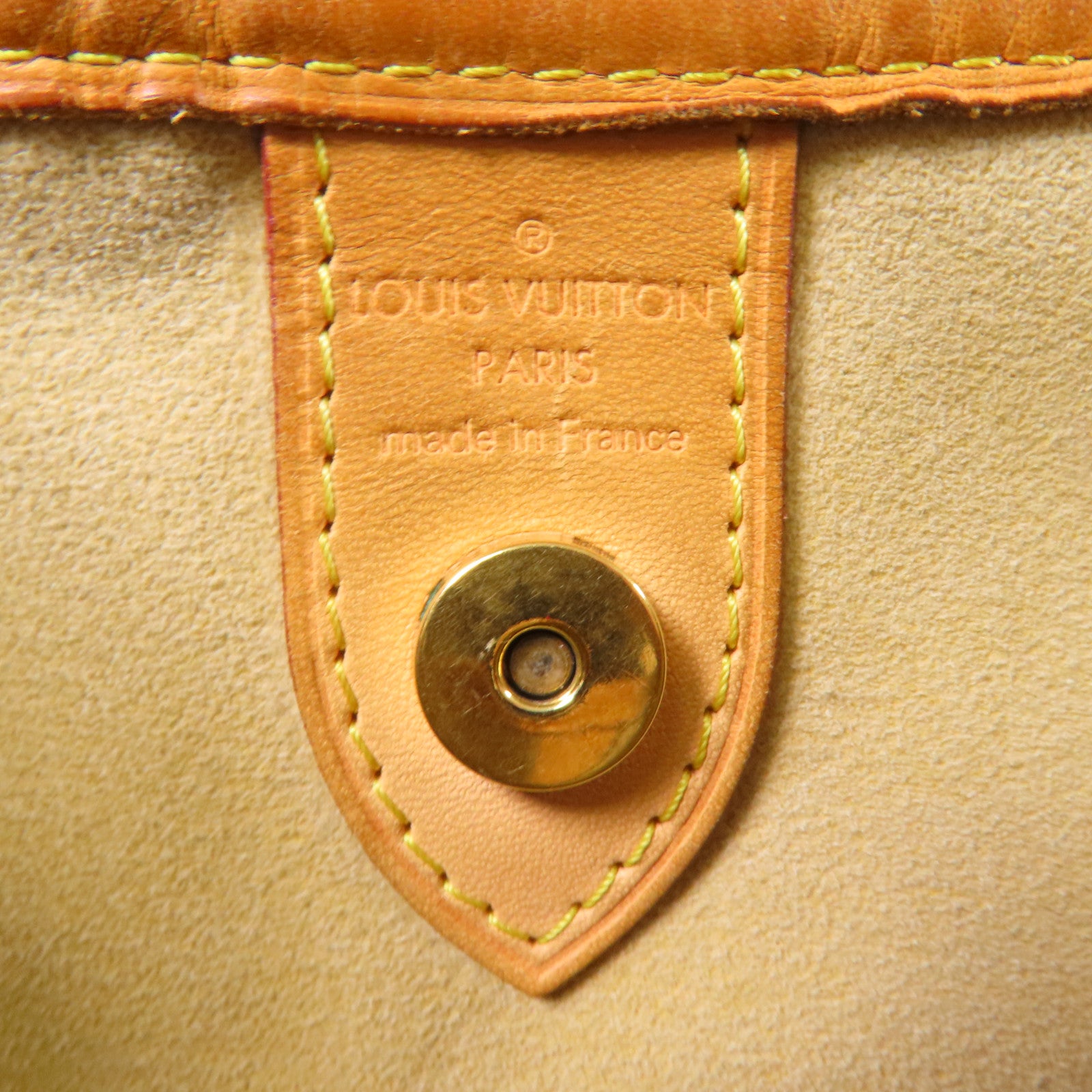 LOUIS VUITTON Monogram Galliera PM金扣肩背袋棕色