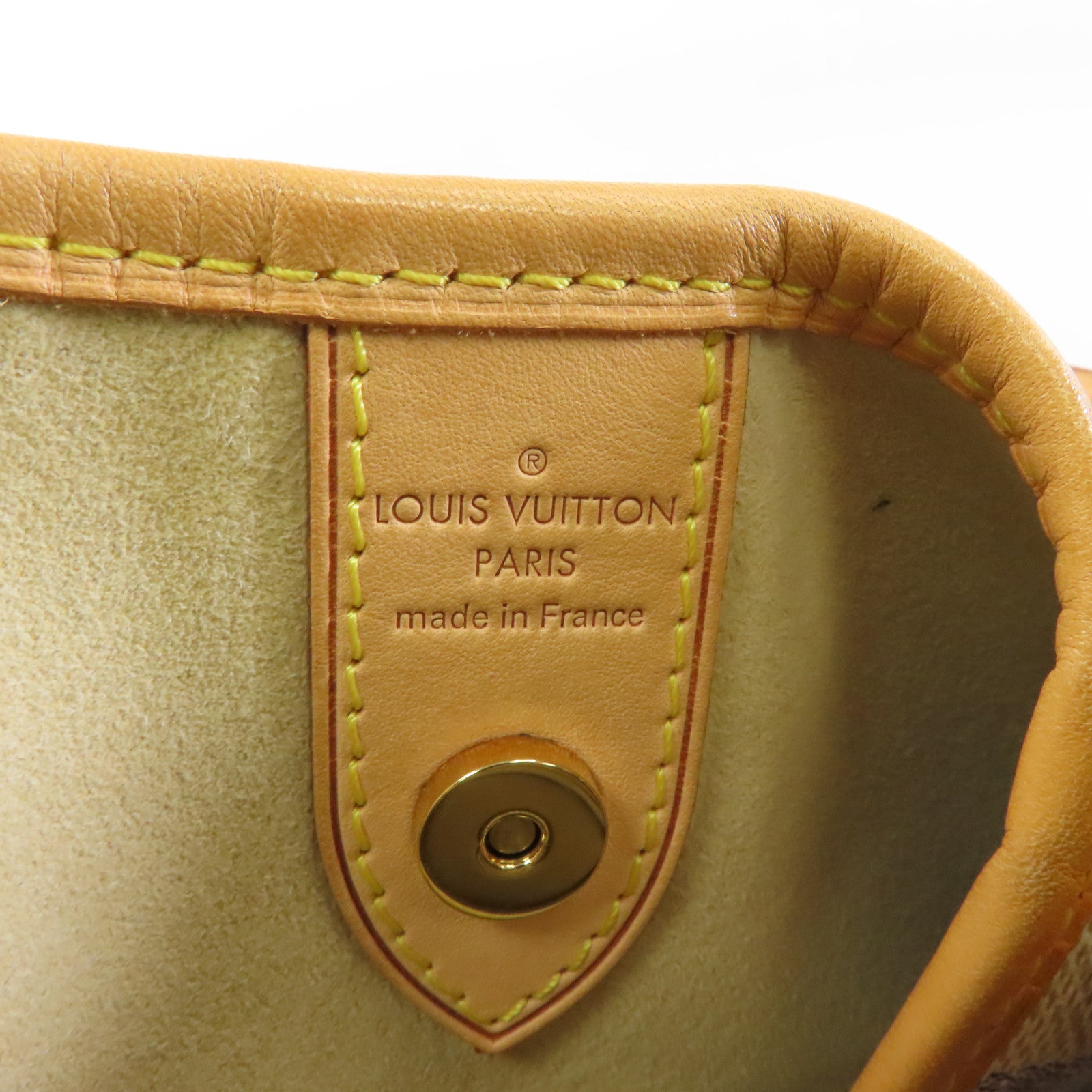 LOUIS VUITTON 【激減優惠】Damier Azur Galliera GM金扣肩背袋白色