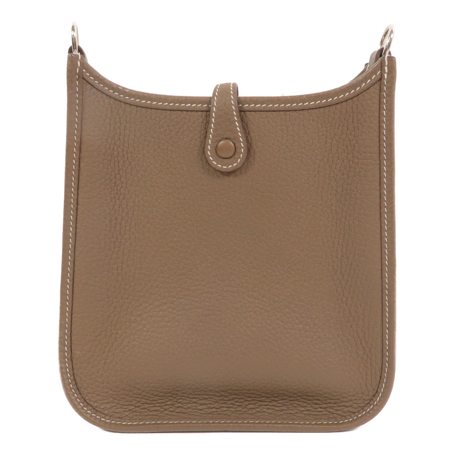 HERMES Clemence皮革Evelyne TPM肩背袋Etoupe