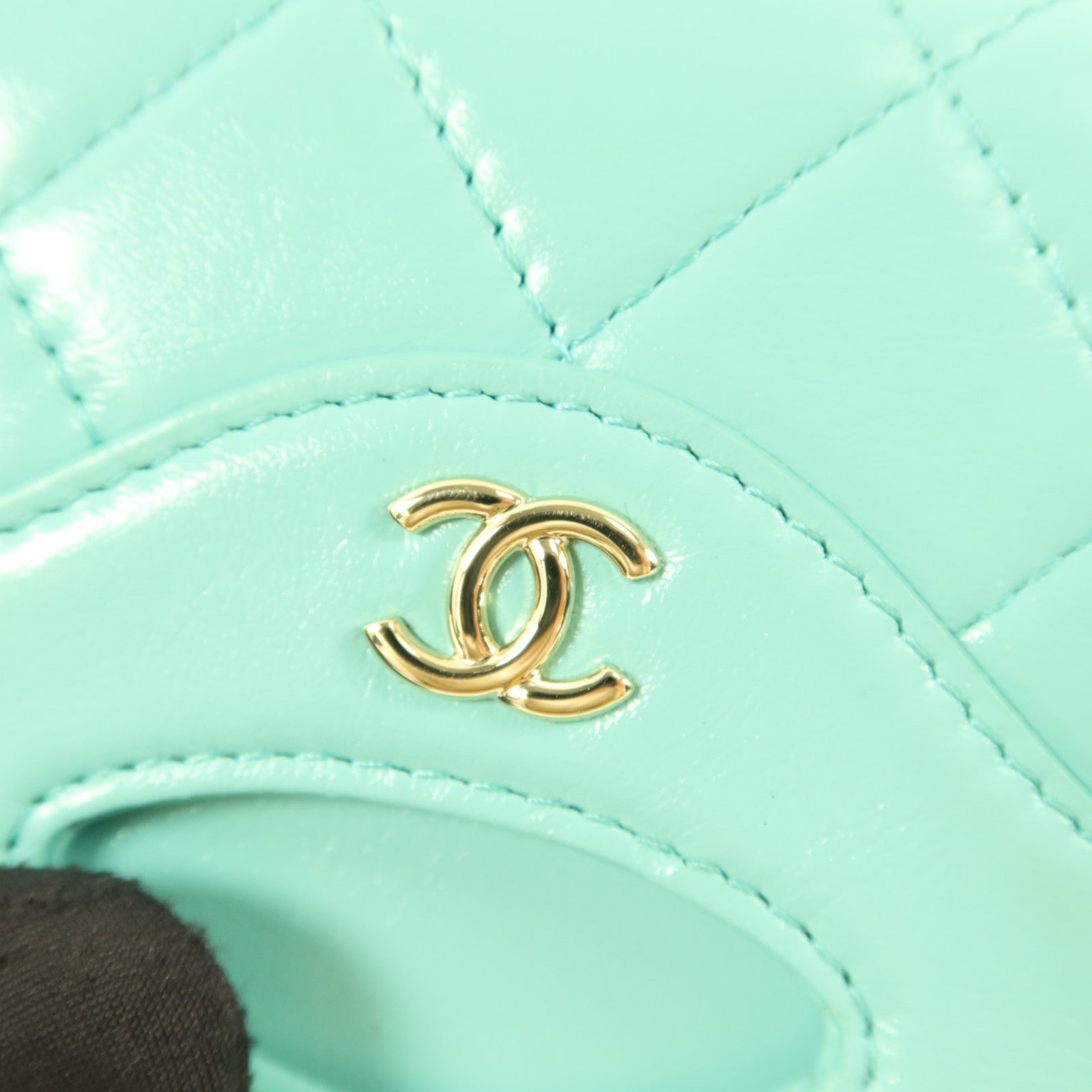 CHANEL 牛皮皮革Card Case金扣卡片套