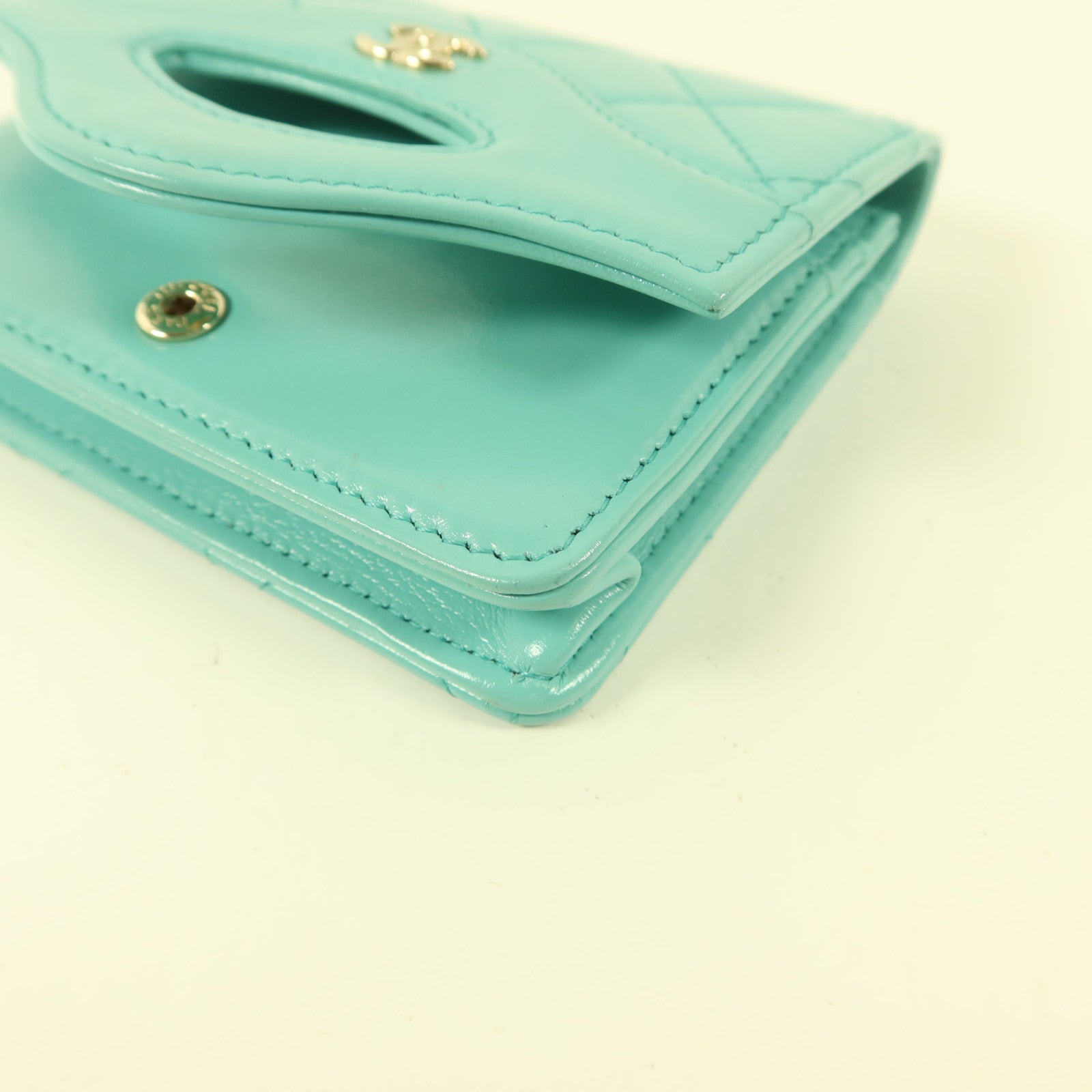 CHANEL 牛皮皮革Card Case金扣卡片套