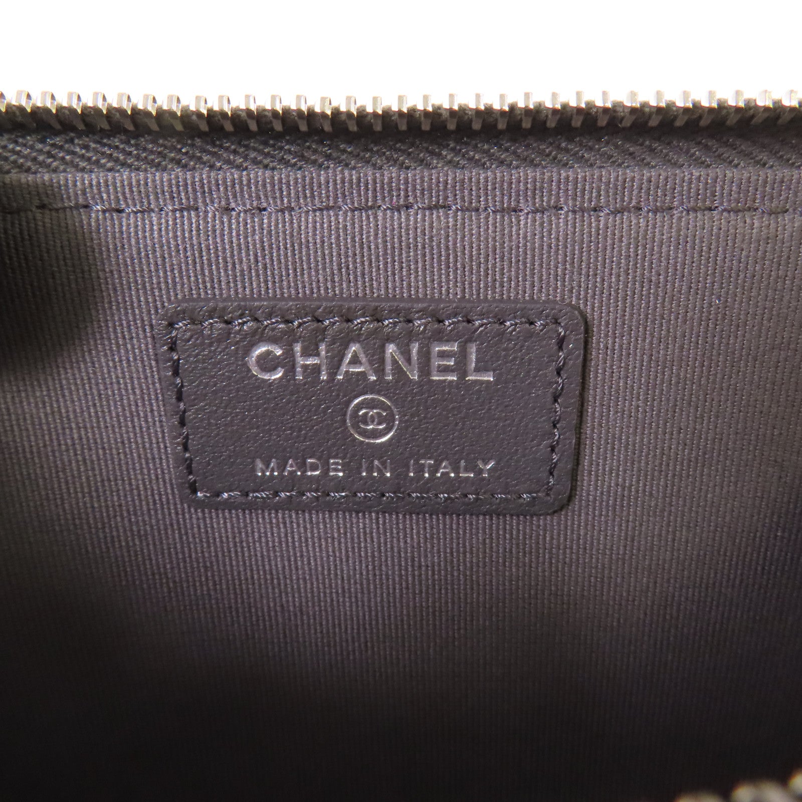 CHANEL 羊皮皮革Wallet銀扣錢包