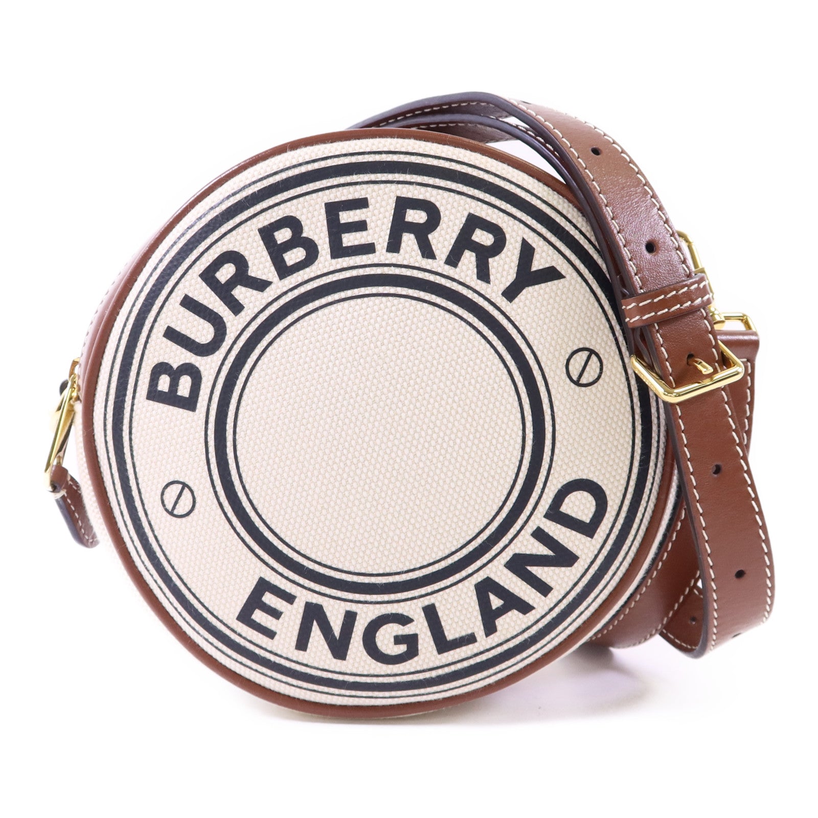 BURBERRY 帆布Louise金扣肩背袋