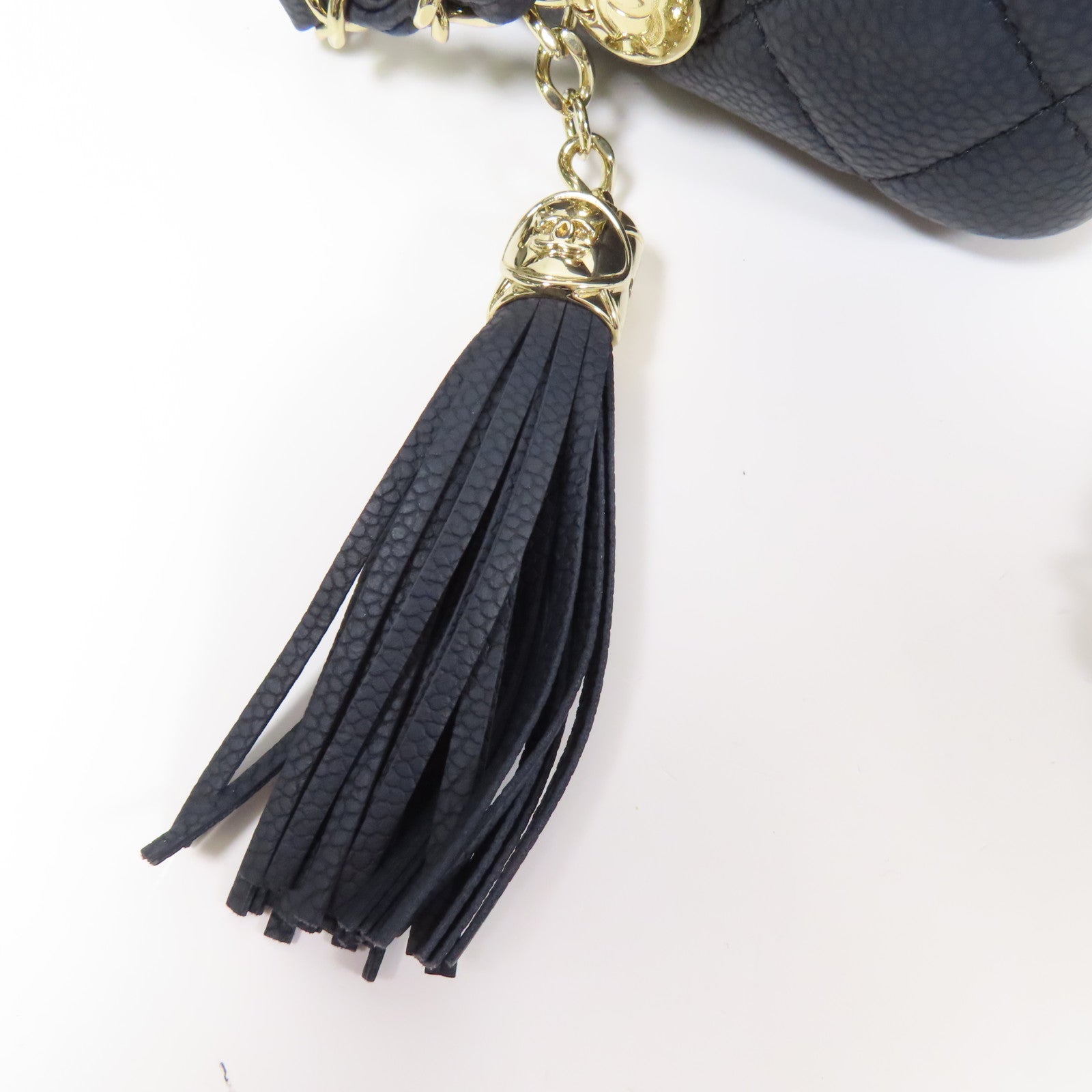 CHANEL 牛皮皮革Shoulder Bag金扣鏈帶肩背袋