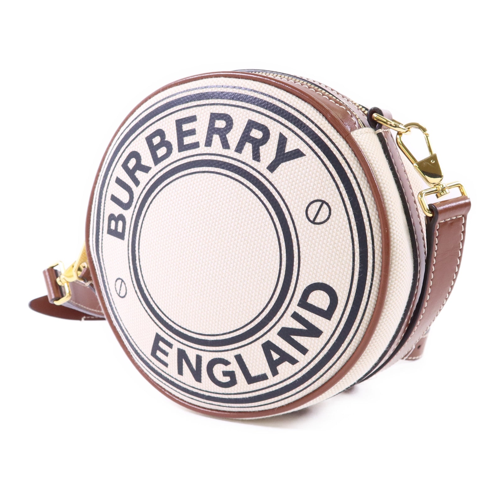 BURBERRY 帆布Louise金扣肩背袋