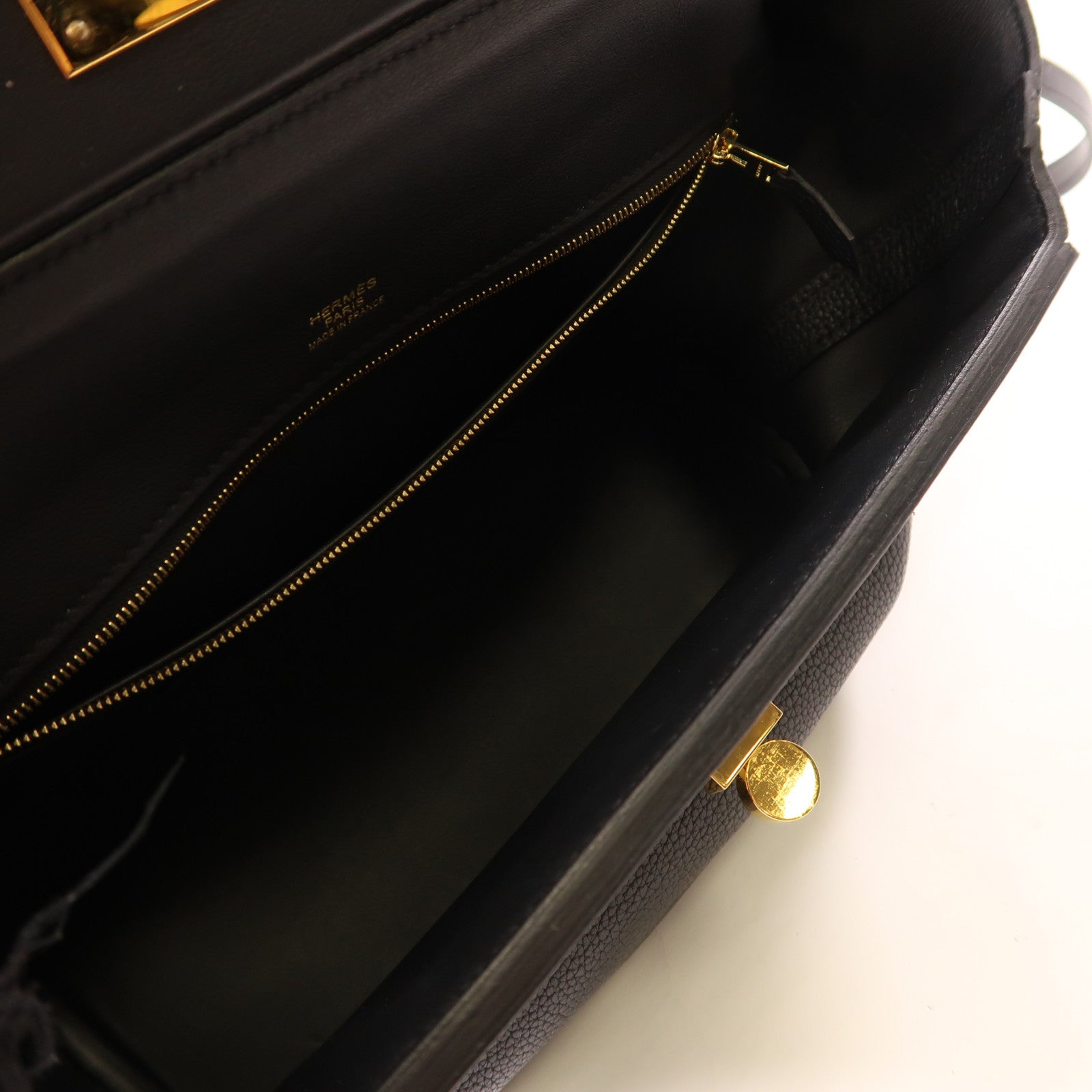 HERMES Clemence皮革24/24 29CM金扣手挽肩背兩用袋