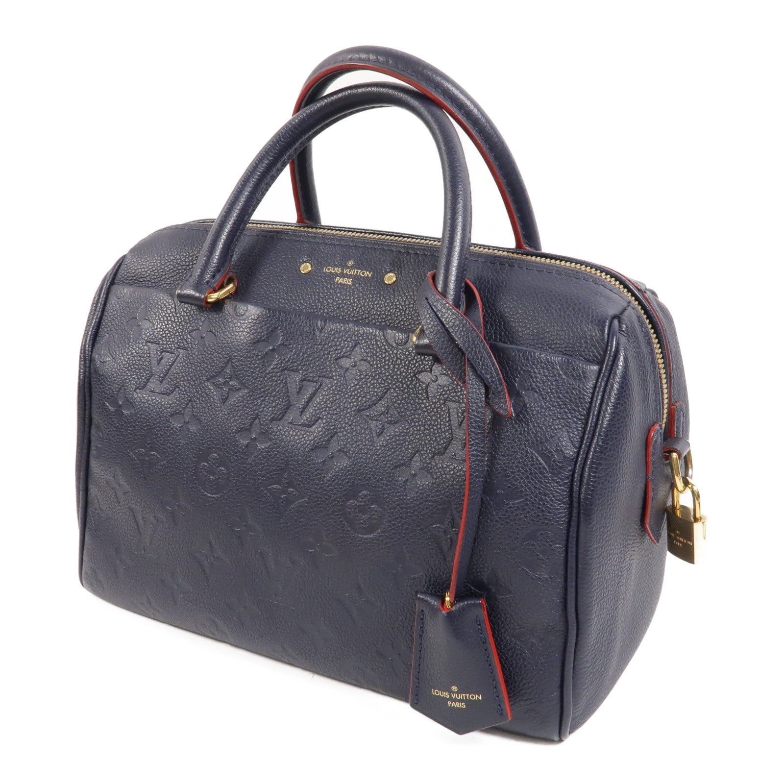 LOUIS VUITTON Monogram Empreinte Speedy Bandouliere 25金扣手挽肩背兩用袋