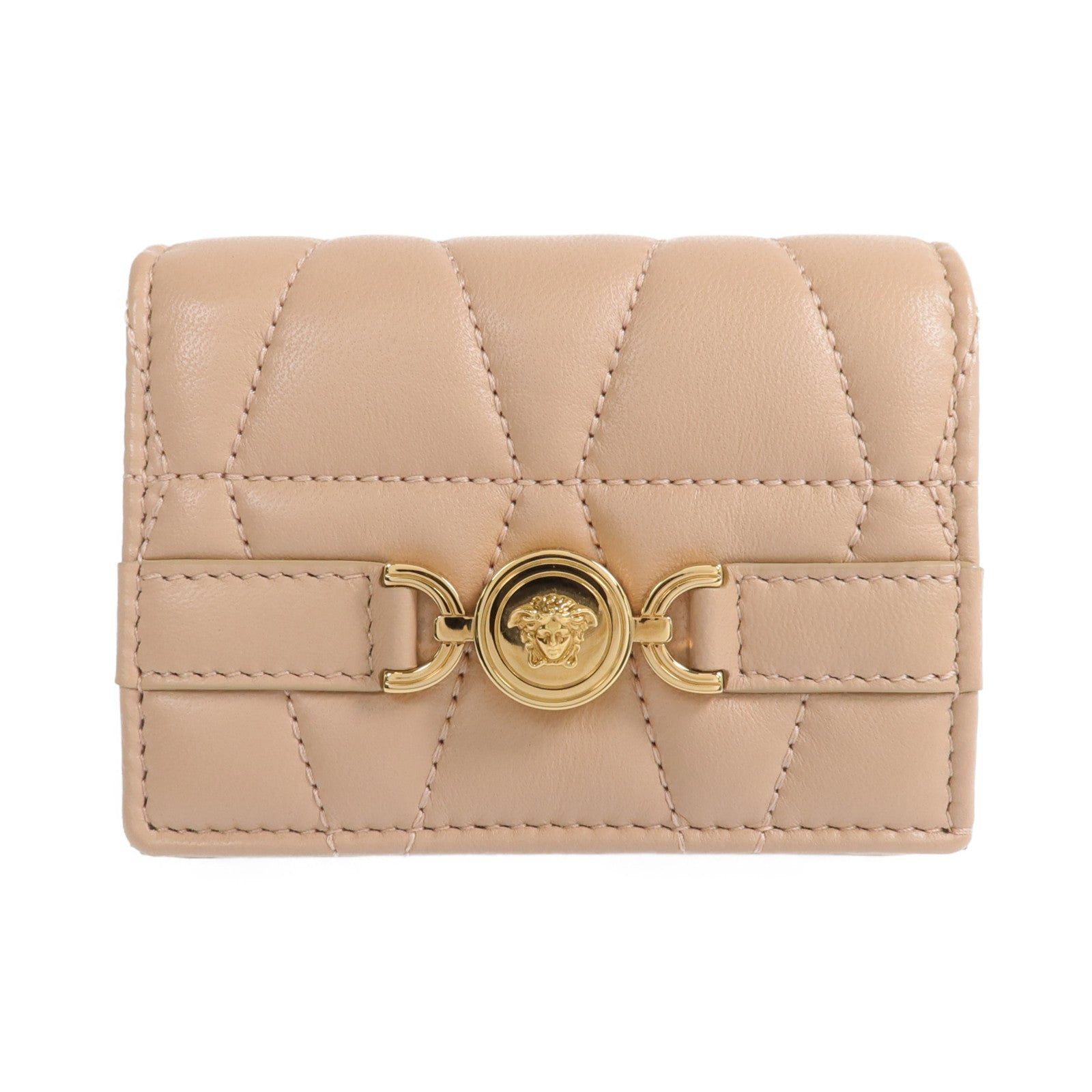 VERSACE 羊皮皮革Medusa '95 Fold Wallet金扣錢包