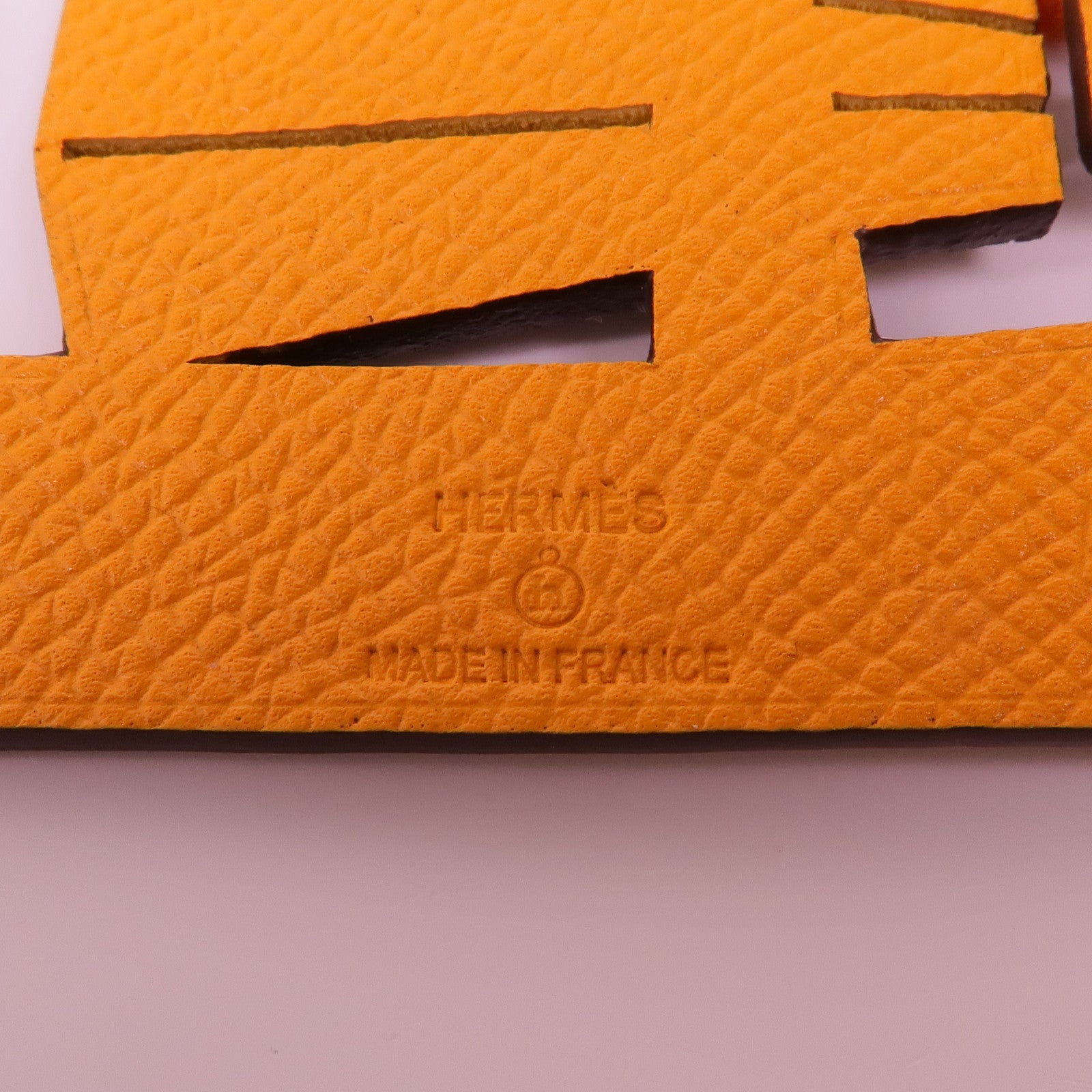 HERMES Epsom皮革Petit h Charm掛飾