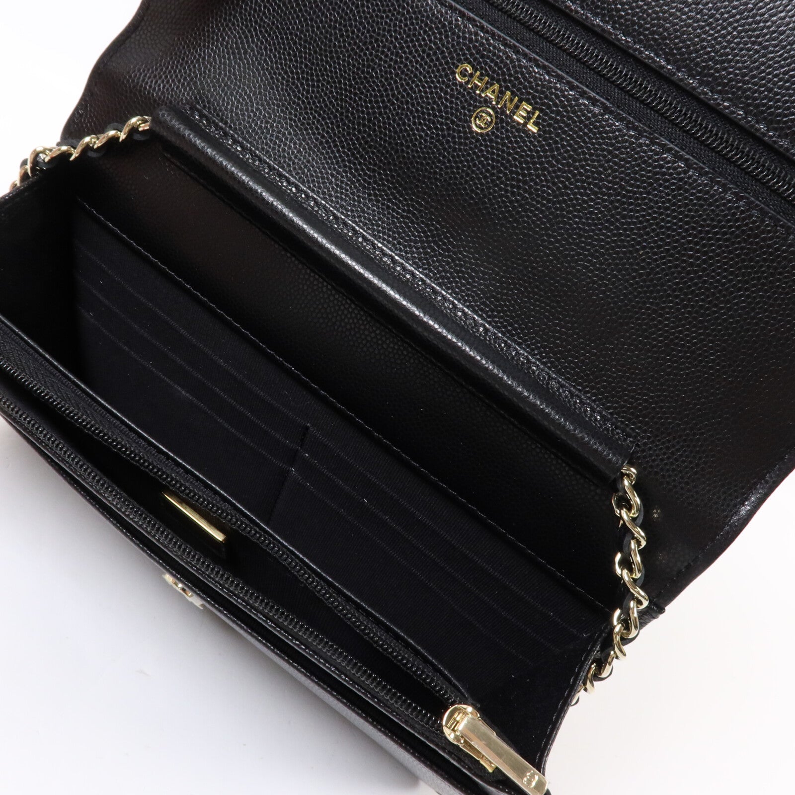 CHANEL 牛皮皮革Wallet On Chain鏈帶肩背袋