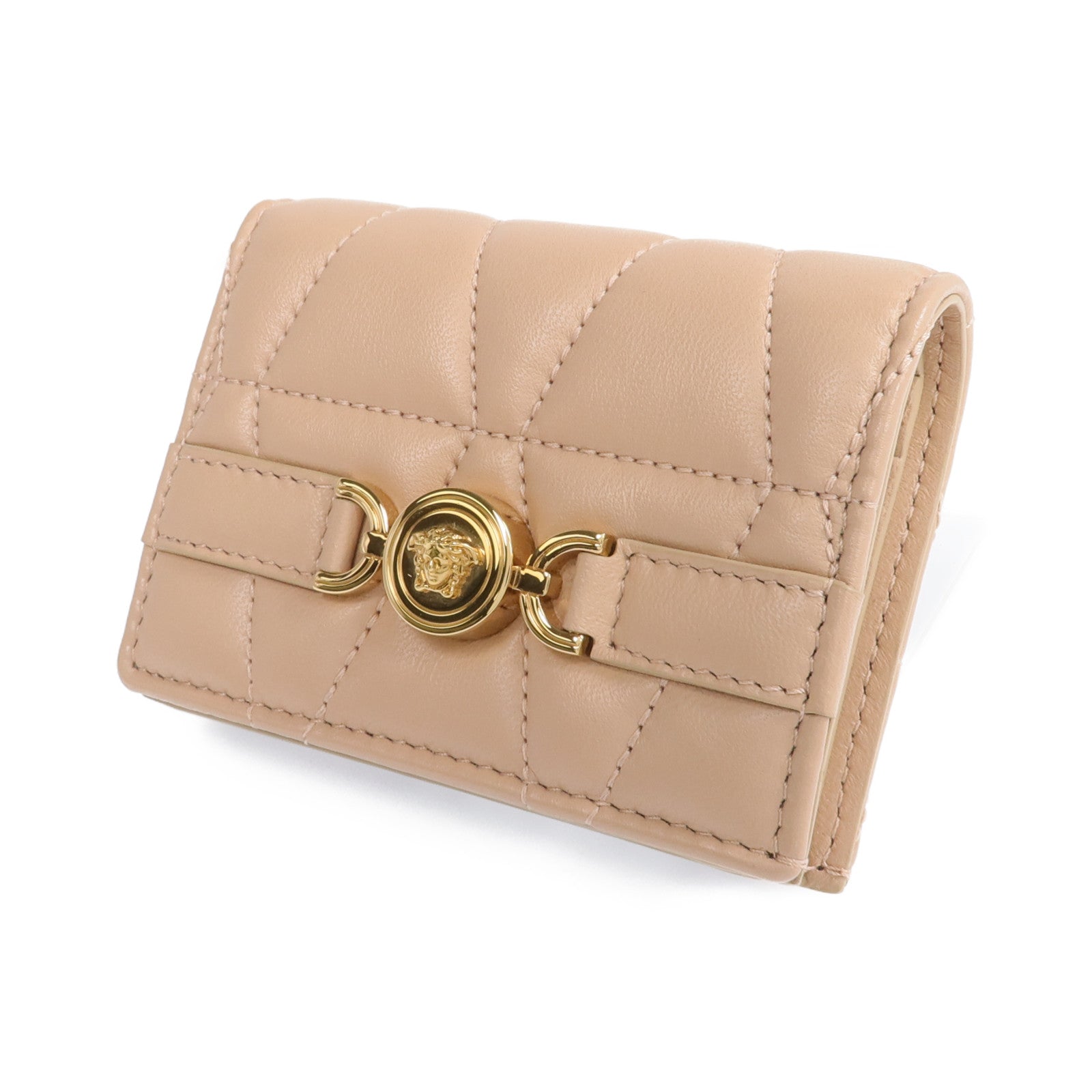 VERSACE 羊皮皮革Medusa '95 Fold Wallet金扣錢包