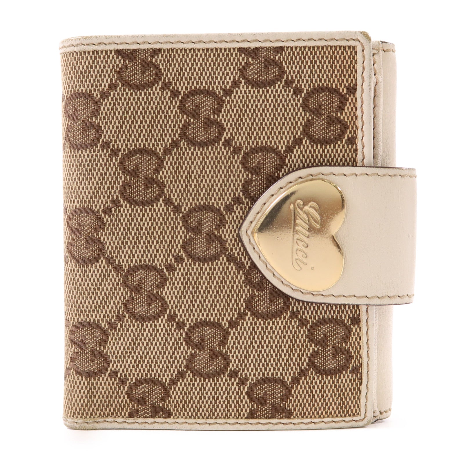 GUCCI 帆布Wallet金扣錢包
