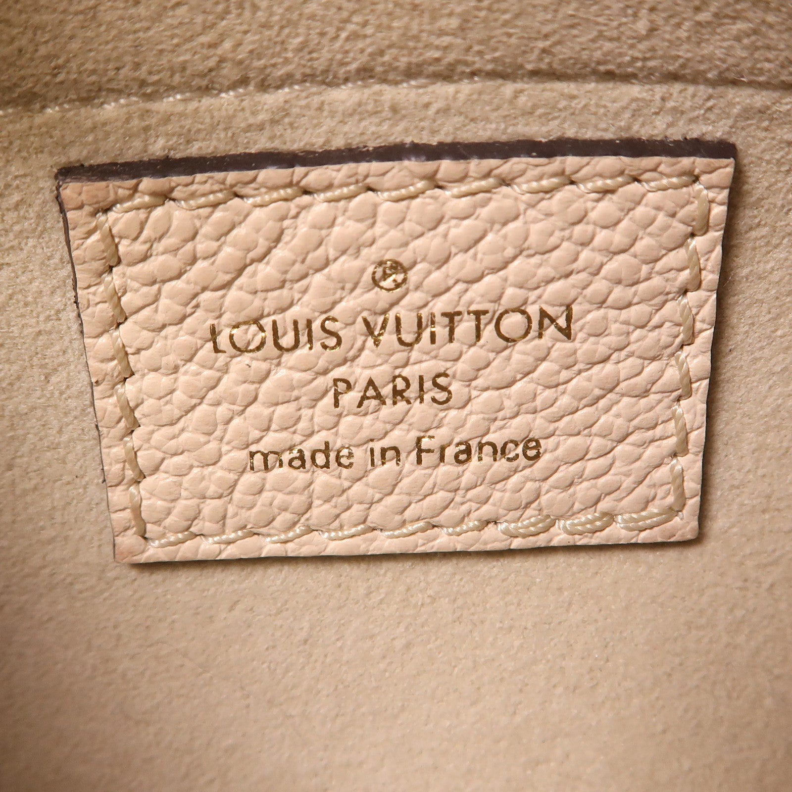 LOUIS VUITTON LV GHW Papillon BB 2 Way Bag M45708 Monogram Empreinte Beige