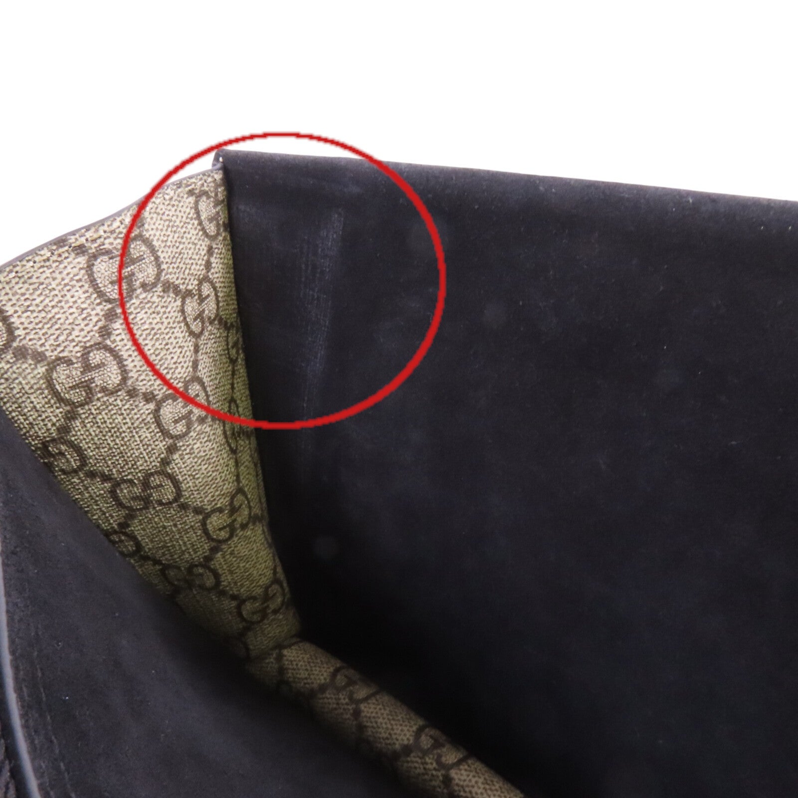 GUCCI 塗層帆布Dionysus銀扣鏈帶肩背袋