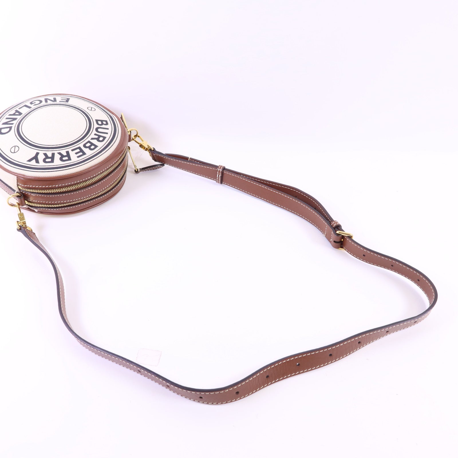 BURBERRY 帆布Louise金扣肩背袋
