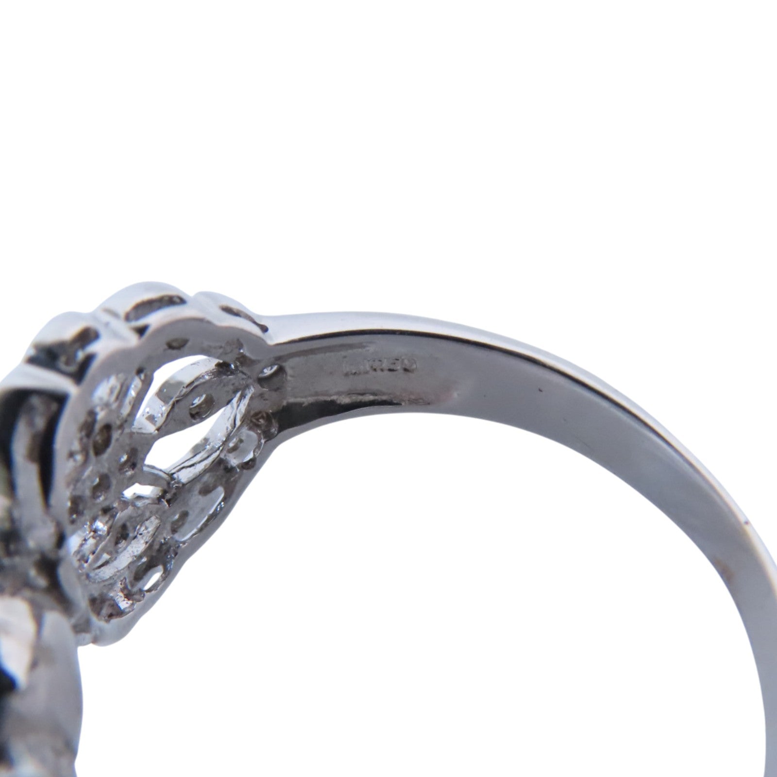 JEWELRY 18K白金Pearl Diamond Ring珍珠/鑽石戒指US#7.5