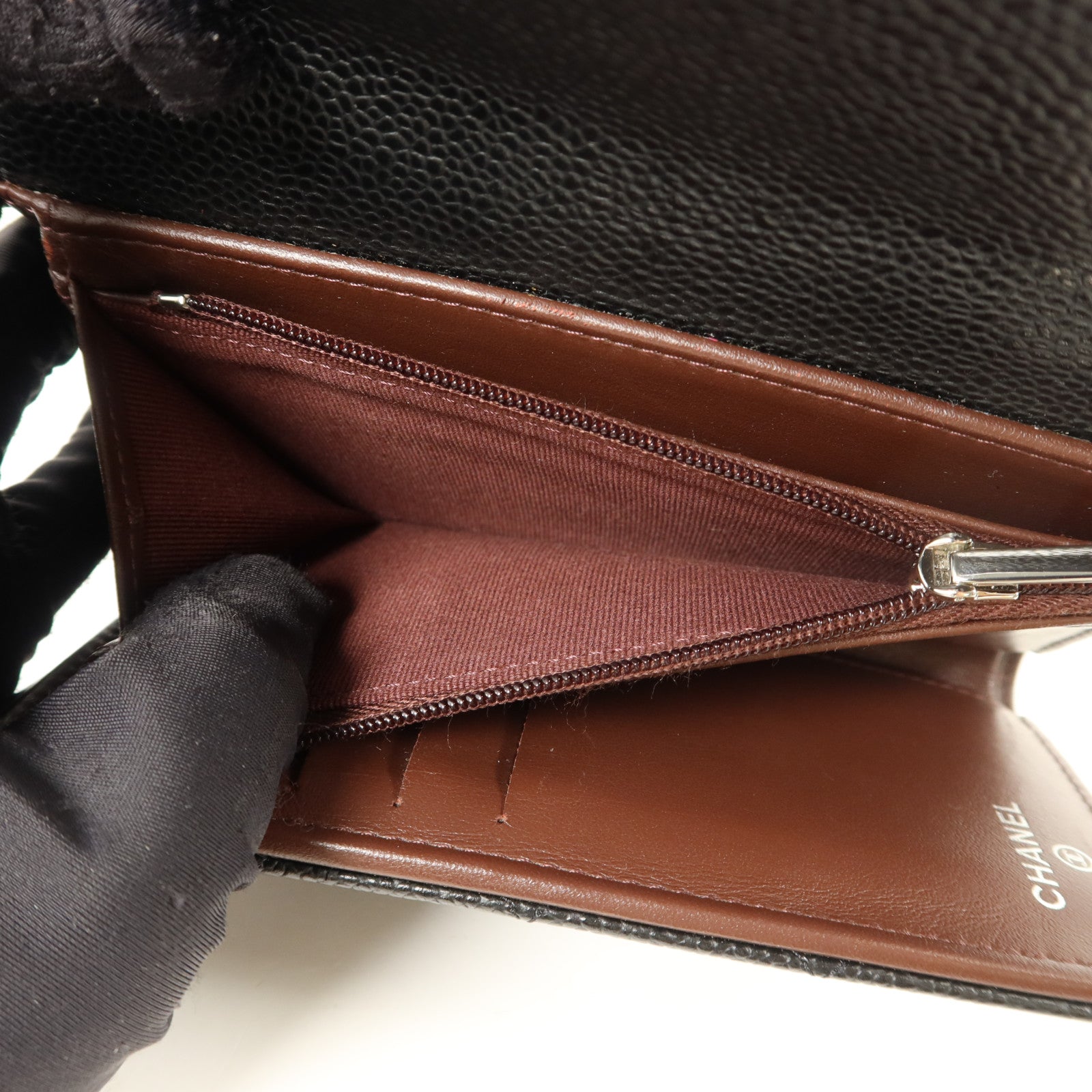 CHANEL 牛皮皮革Classic Medium Flap Wallet錢包