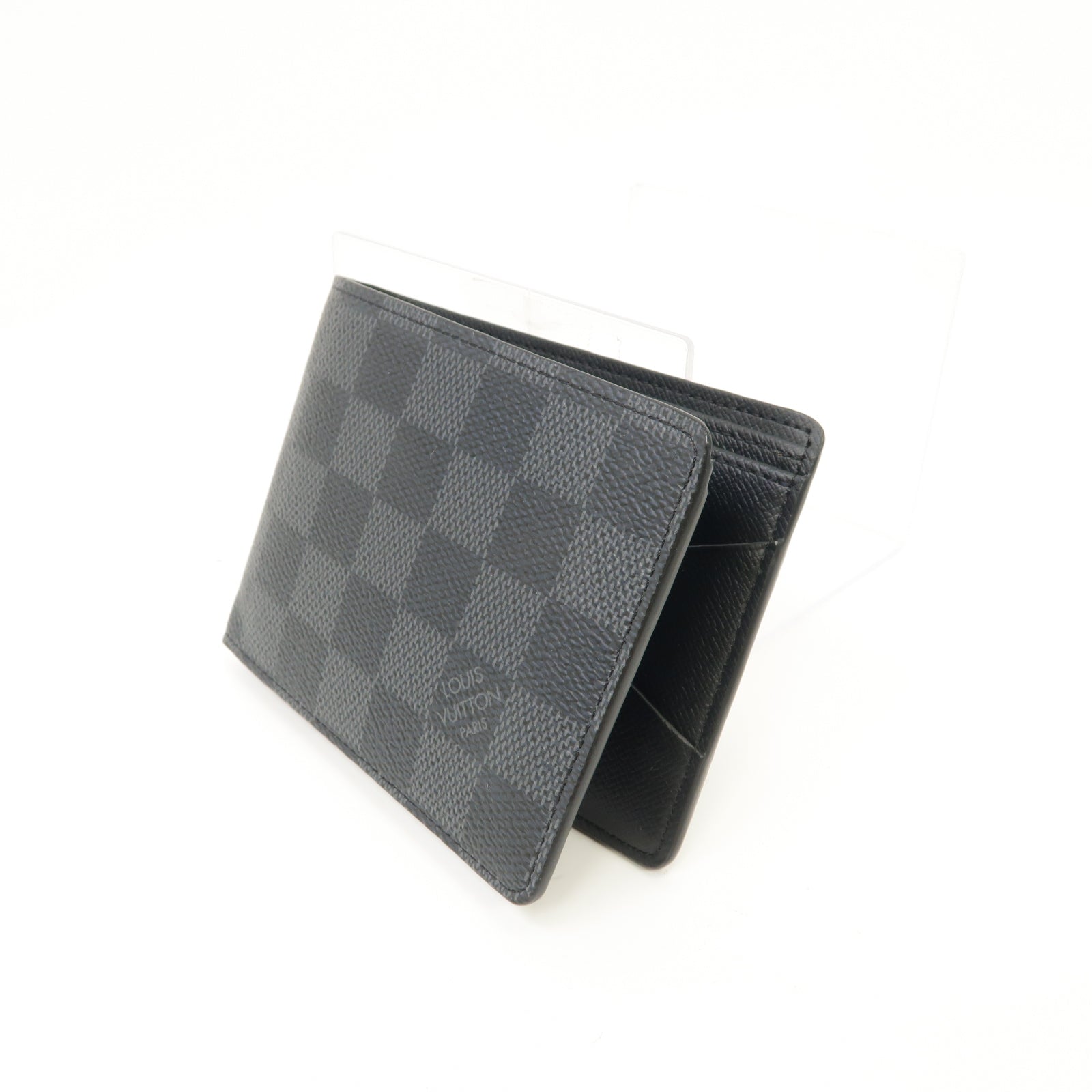 LOUIS VUITTON Damier Graphite Multiple錢包灰色