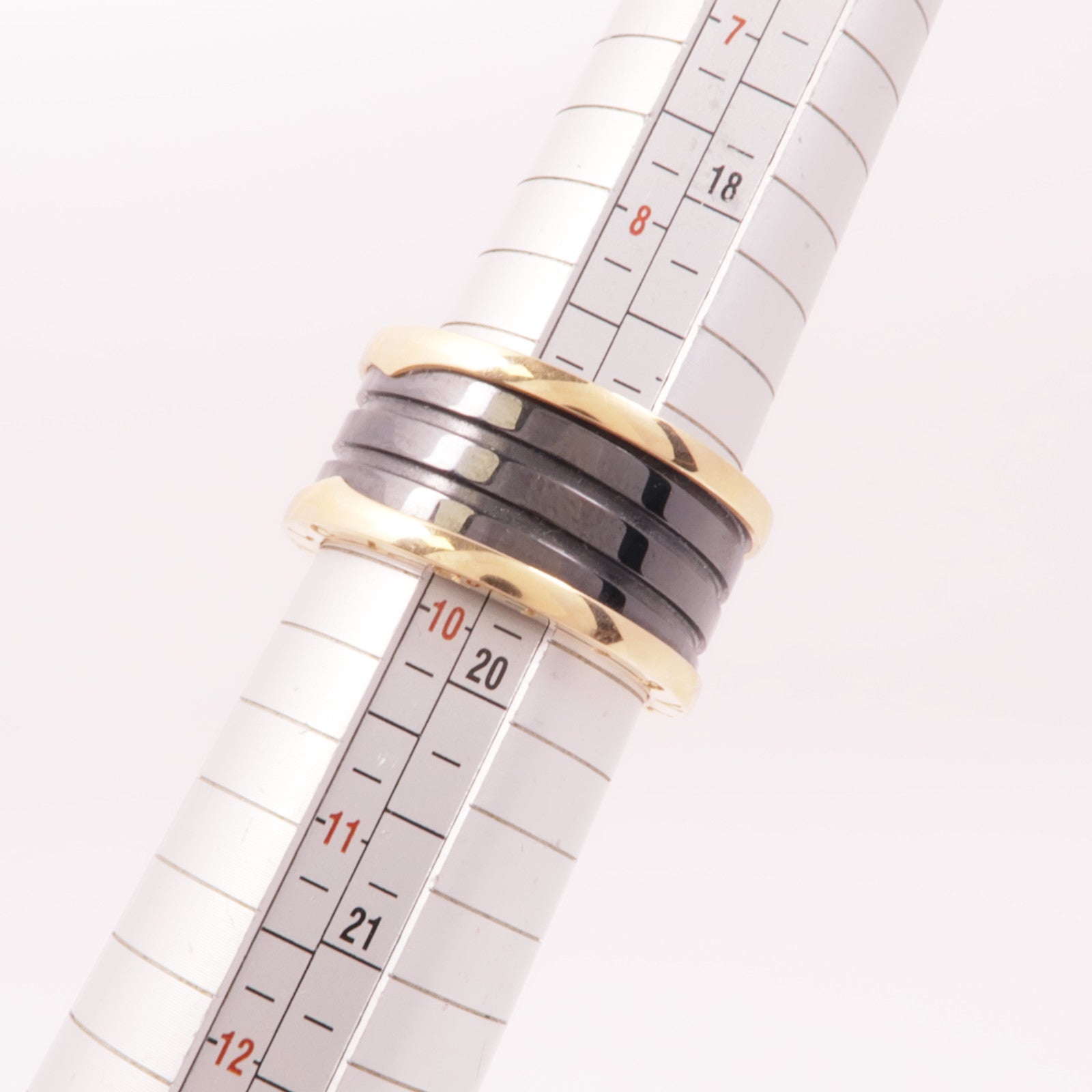 BVLGARI 18K玫瑰金B-zero1 4Band戒指US#9