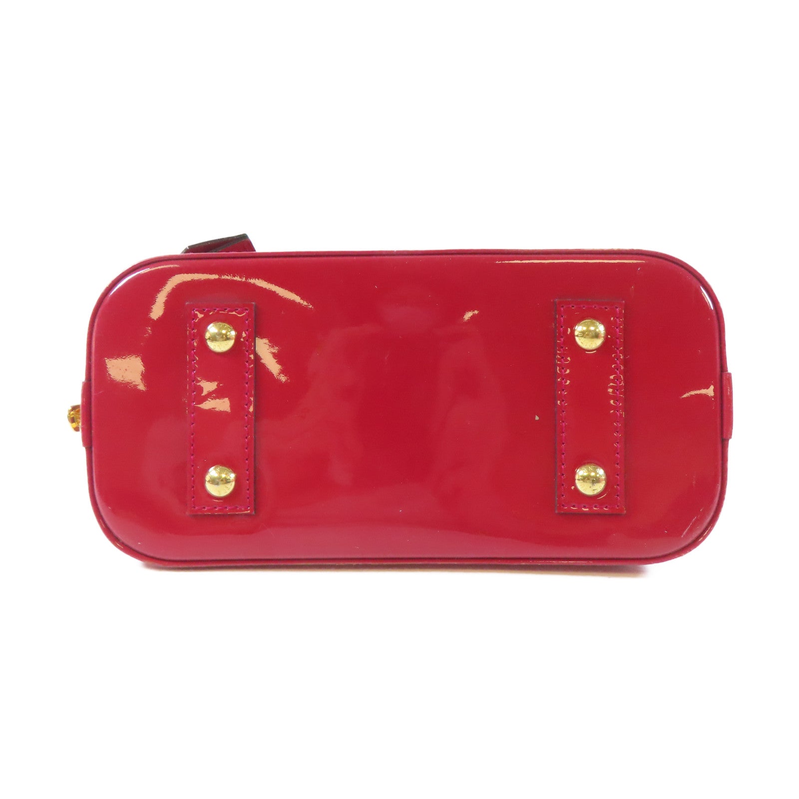 LOUIS VUITTON Vernis Alma BB金扣手挽肩背兩用袋紅色