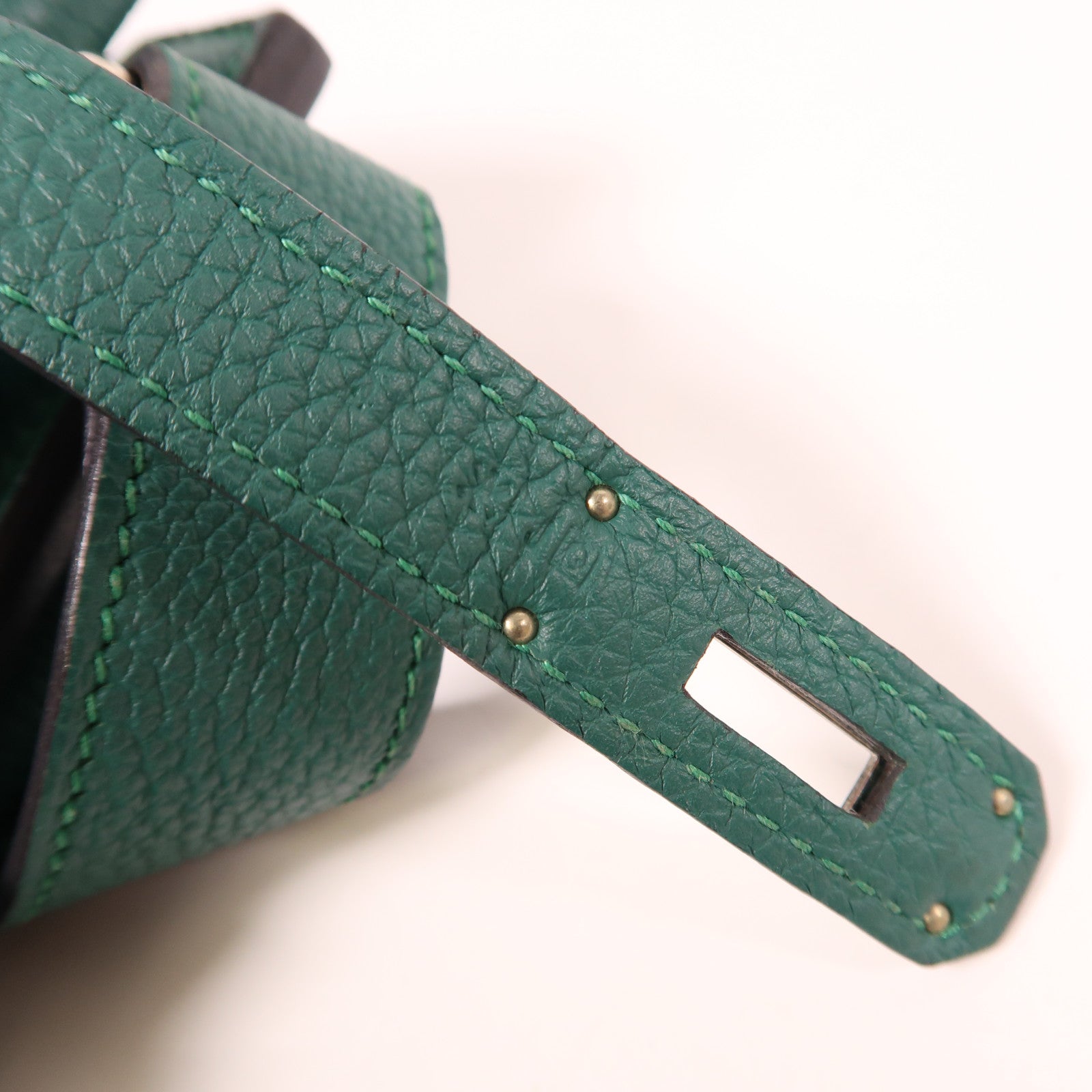 HERMES Clemence皮革So Kelly 26銀扣肩背袋