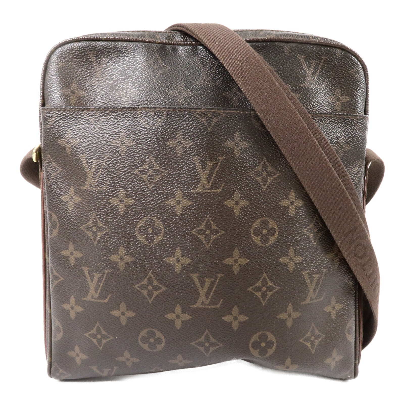LOUIS VUITTON Monogram Trotteur Beaubourg金扣肩背袋