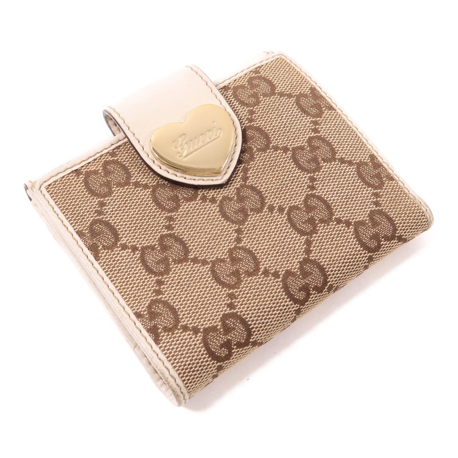 GUCCI 帆布Wallet金扣錢包