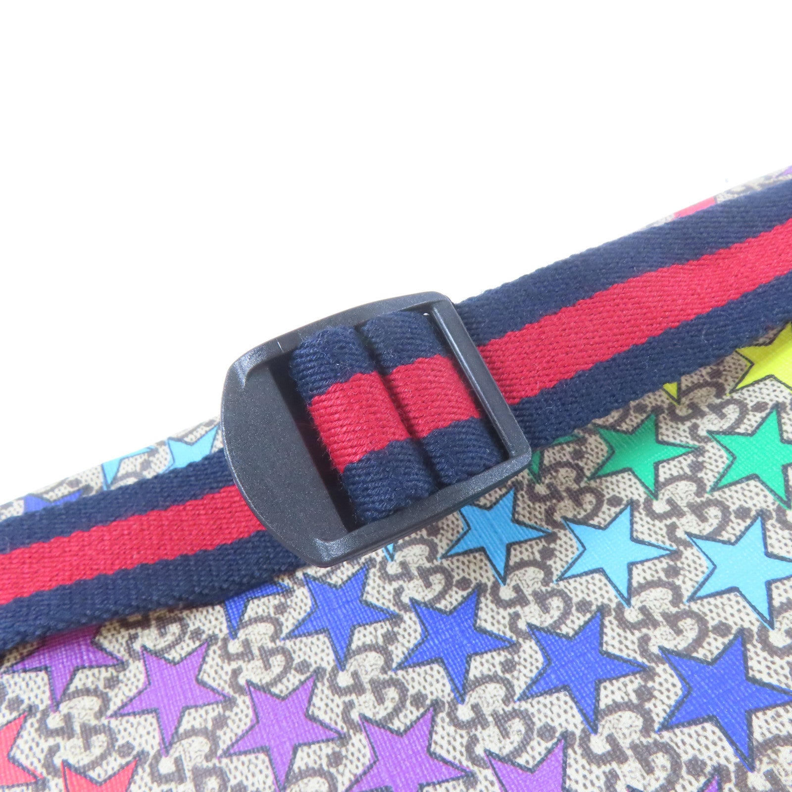 GUCCI 塗層帆布GG Supreme Rainbow Star Backpack背包彩色