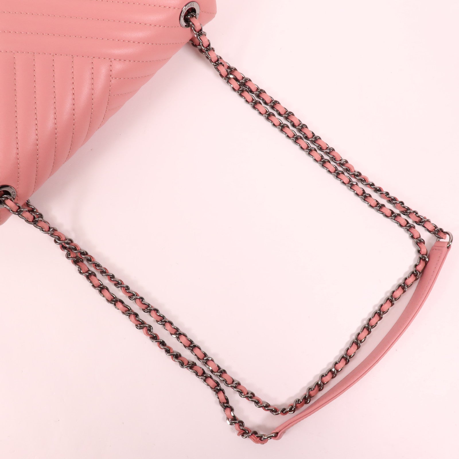 CHANEL 羊皮皮革Chain Shoulder鏈帶肩背袋