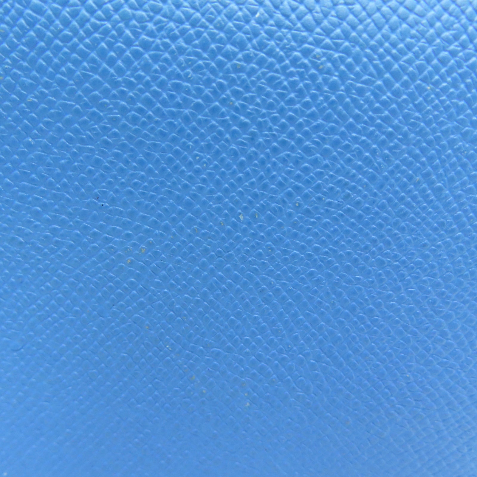 HERMES 【激减优惠】Epsom皮革Long Wallet银扣长钱包蓝色
