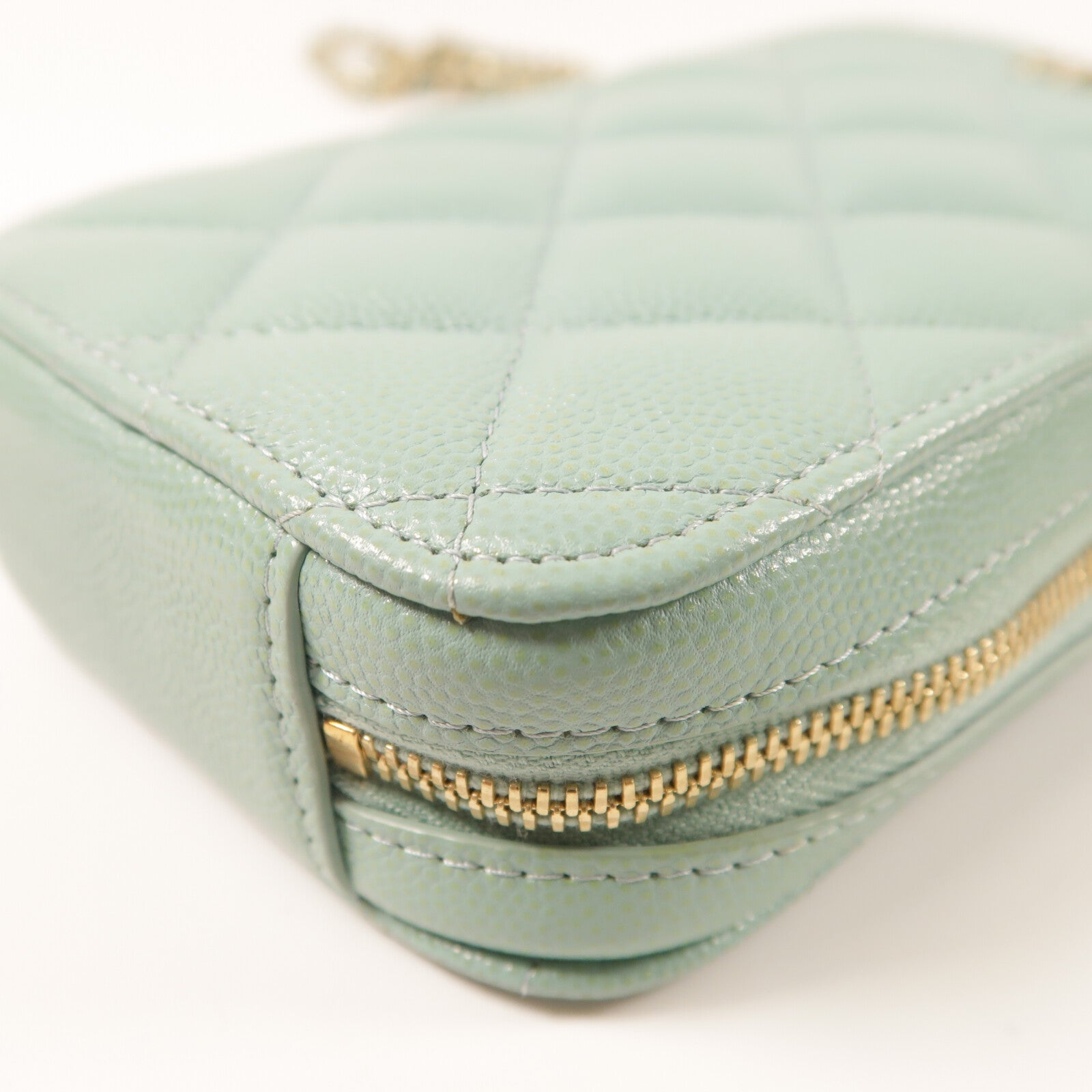 CHANEL 牛皮皮革Phone Case With Chain金扣鏈帶肩背袋