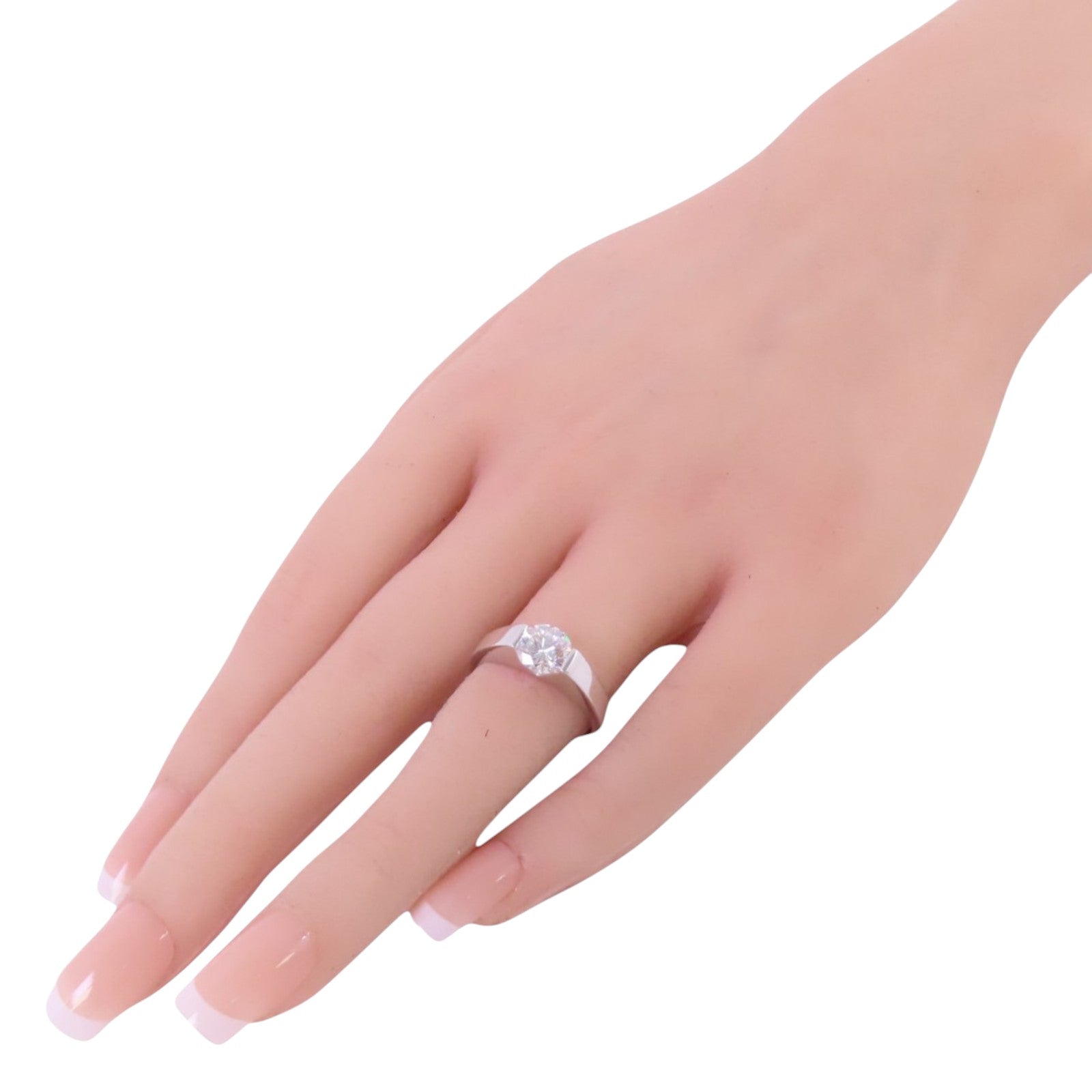JEWELRY 18K白金/鑽石Diamond Ring戒指US#6