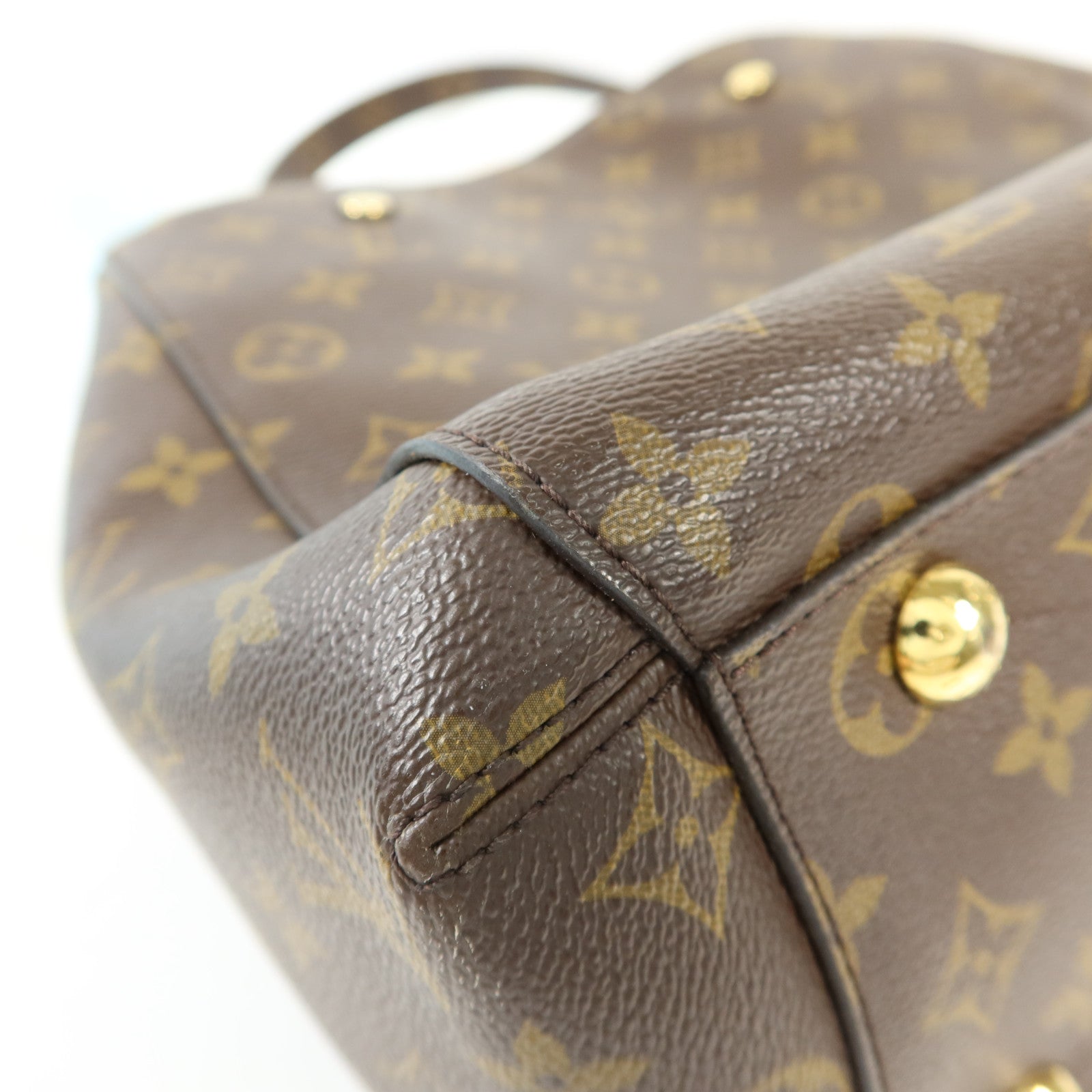 LOUIS VUITTON Monogram Montaigne MM金扣手挽肩背兩用袋