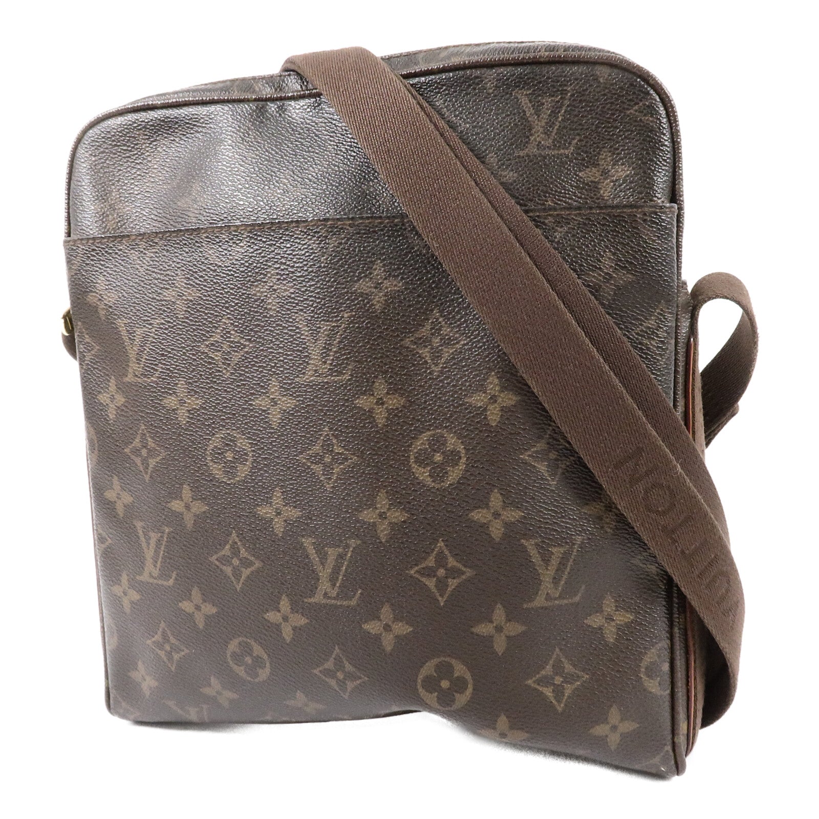 LOUIS VUITTON Monogram Trotteur Beaubourg金扣肩背袋