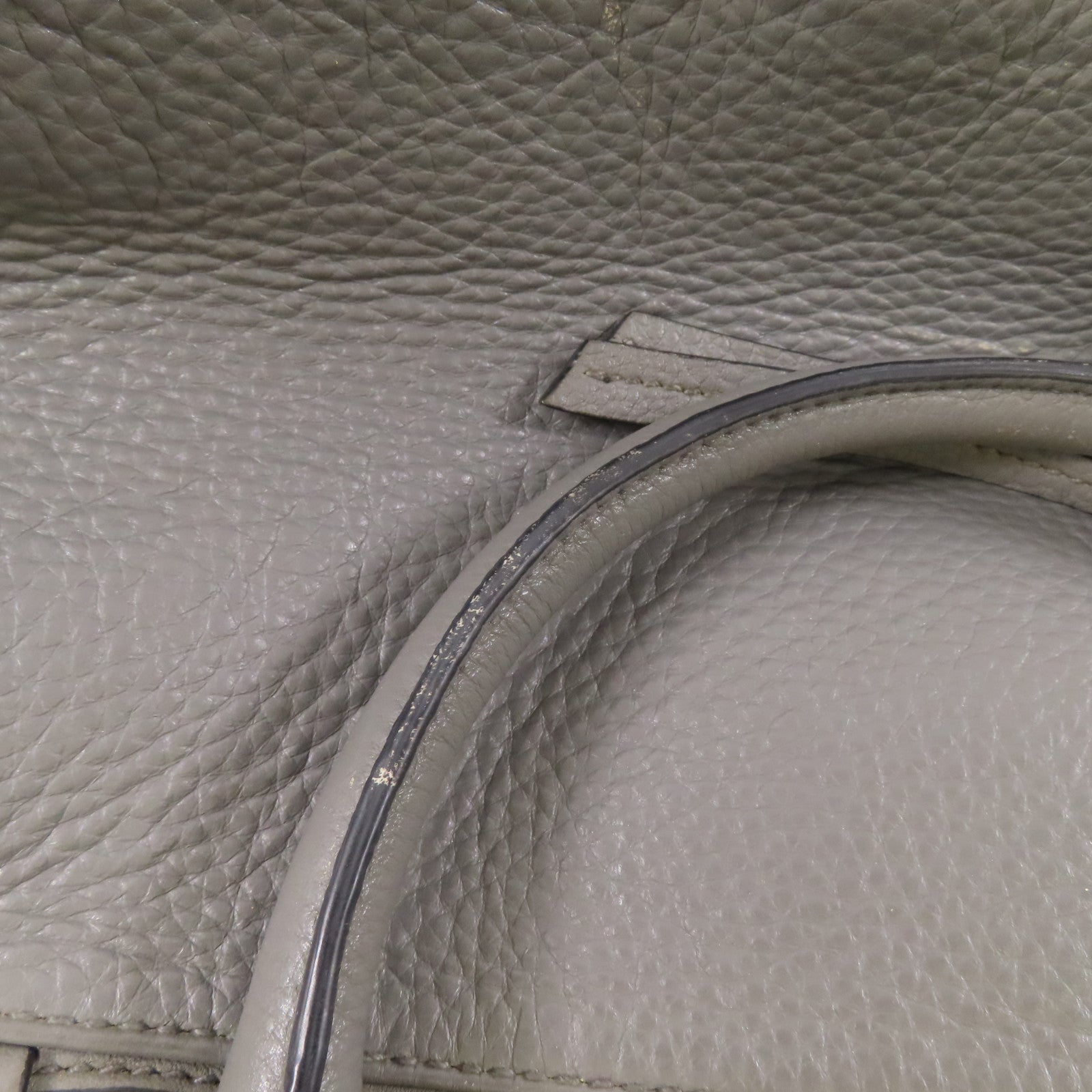 PRADA SHW 2 Way Shoulder Bag Handbag Calfskin Leather Gray Grey