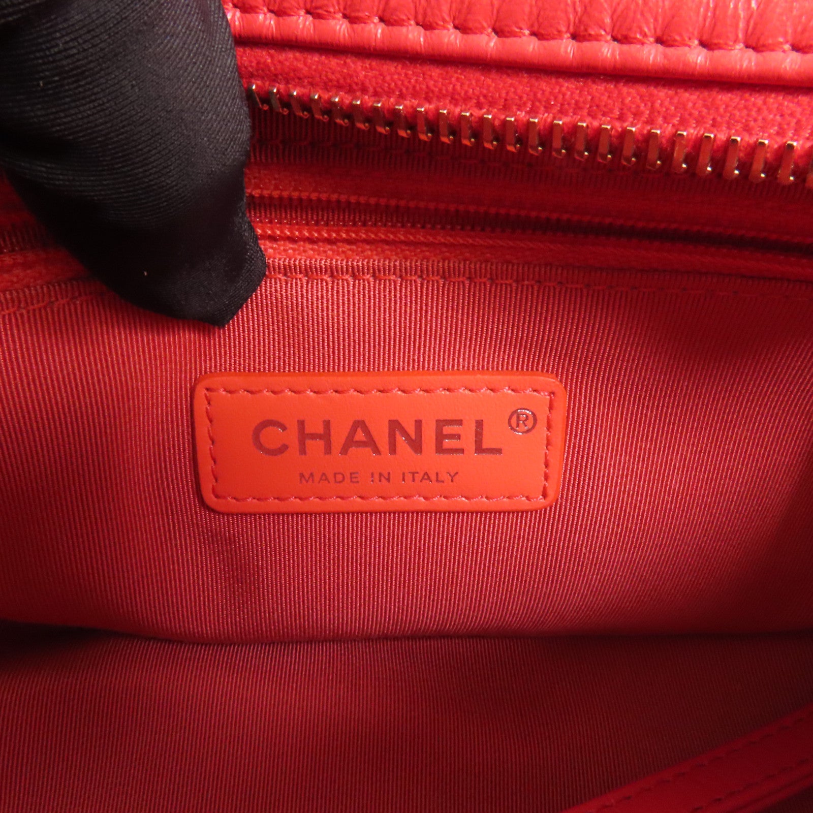 CHANEL 牛皮皮革Gabriele Small金扣手挽肩背兩用袋