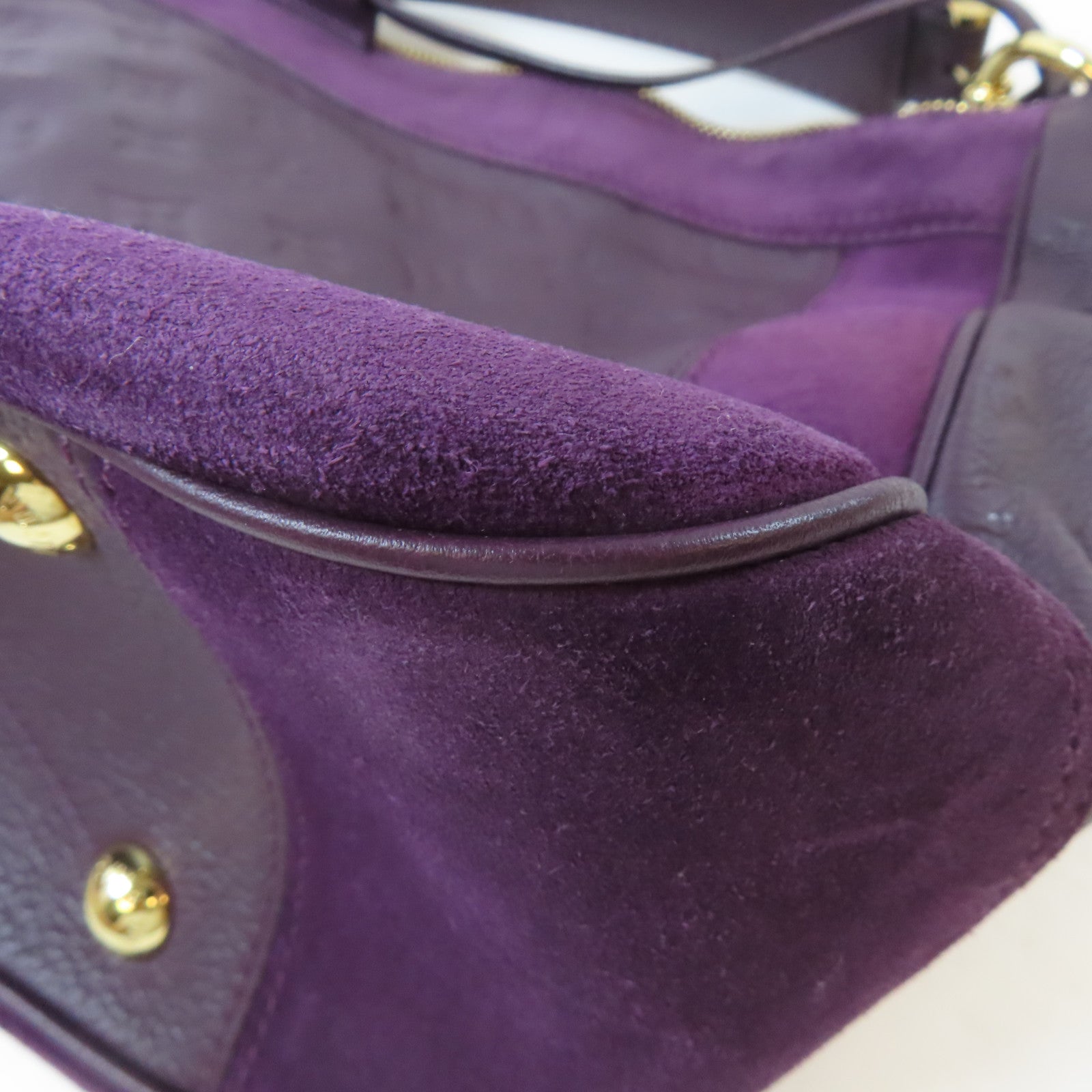 LOUIS VUITTON Monogram Empreinte Oda Shoes PM金扣手挽肩背兩用袋紫色